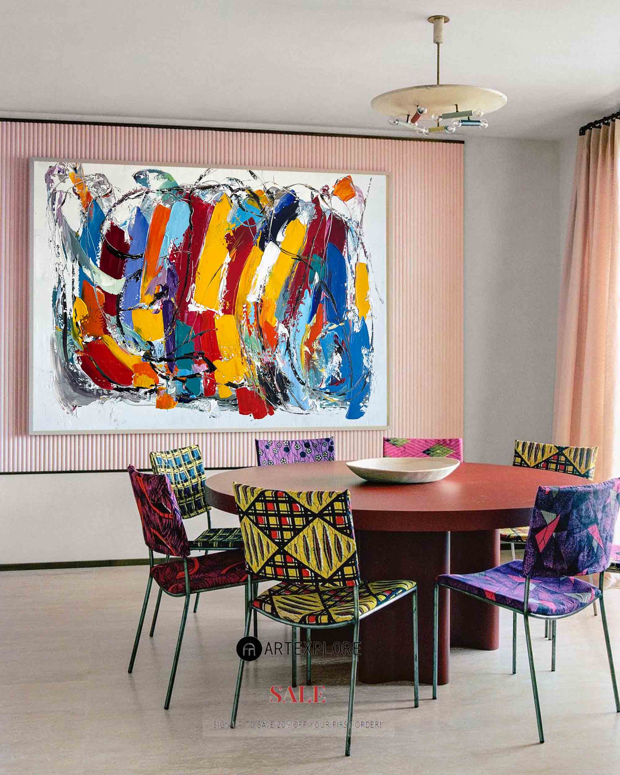 Colorful Abstract Painting ABAH56 - Neutralighting