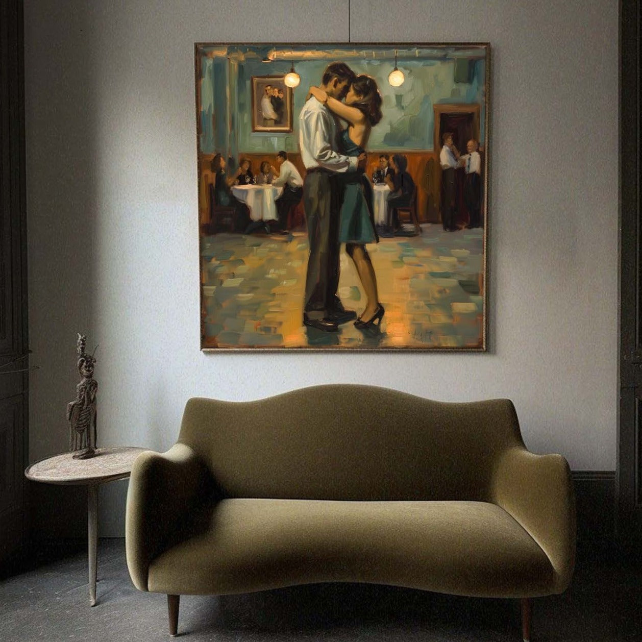 Midnight Tango Couple Painting