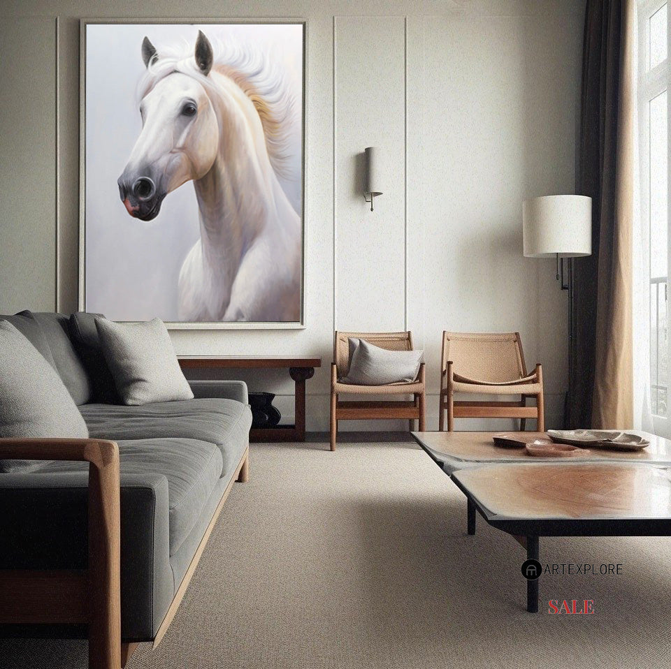 White Horse Painting ANH57 - Neutralighting