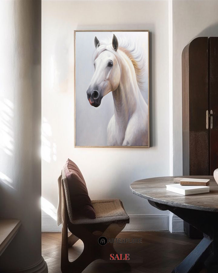 White Horse Painting ANH57 - Neutralighting