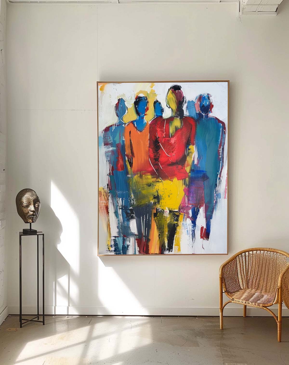 Wall Art Impasto Group Energetic Artistic