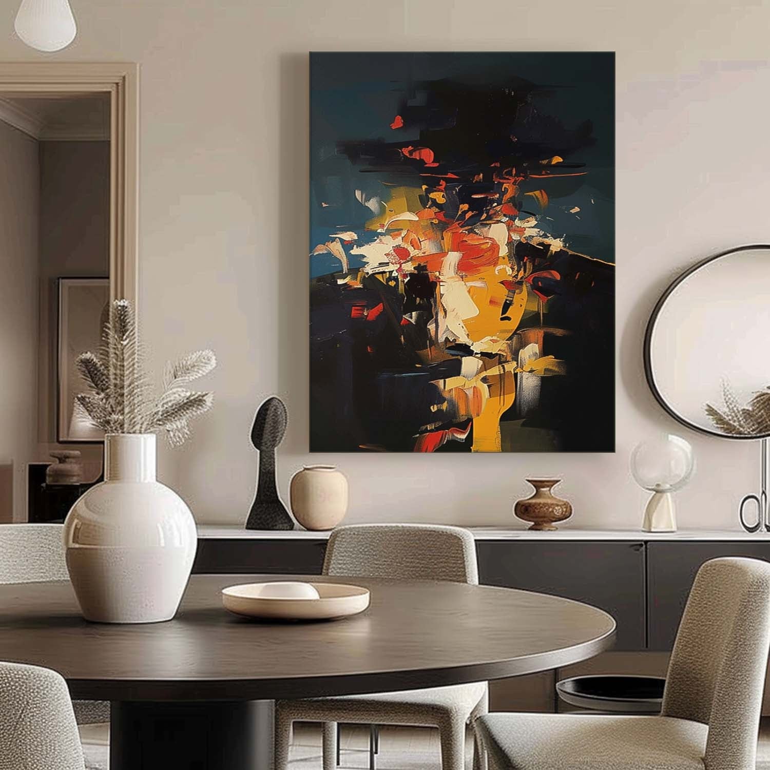 Wall Art Moody People Painterly Abstract