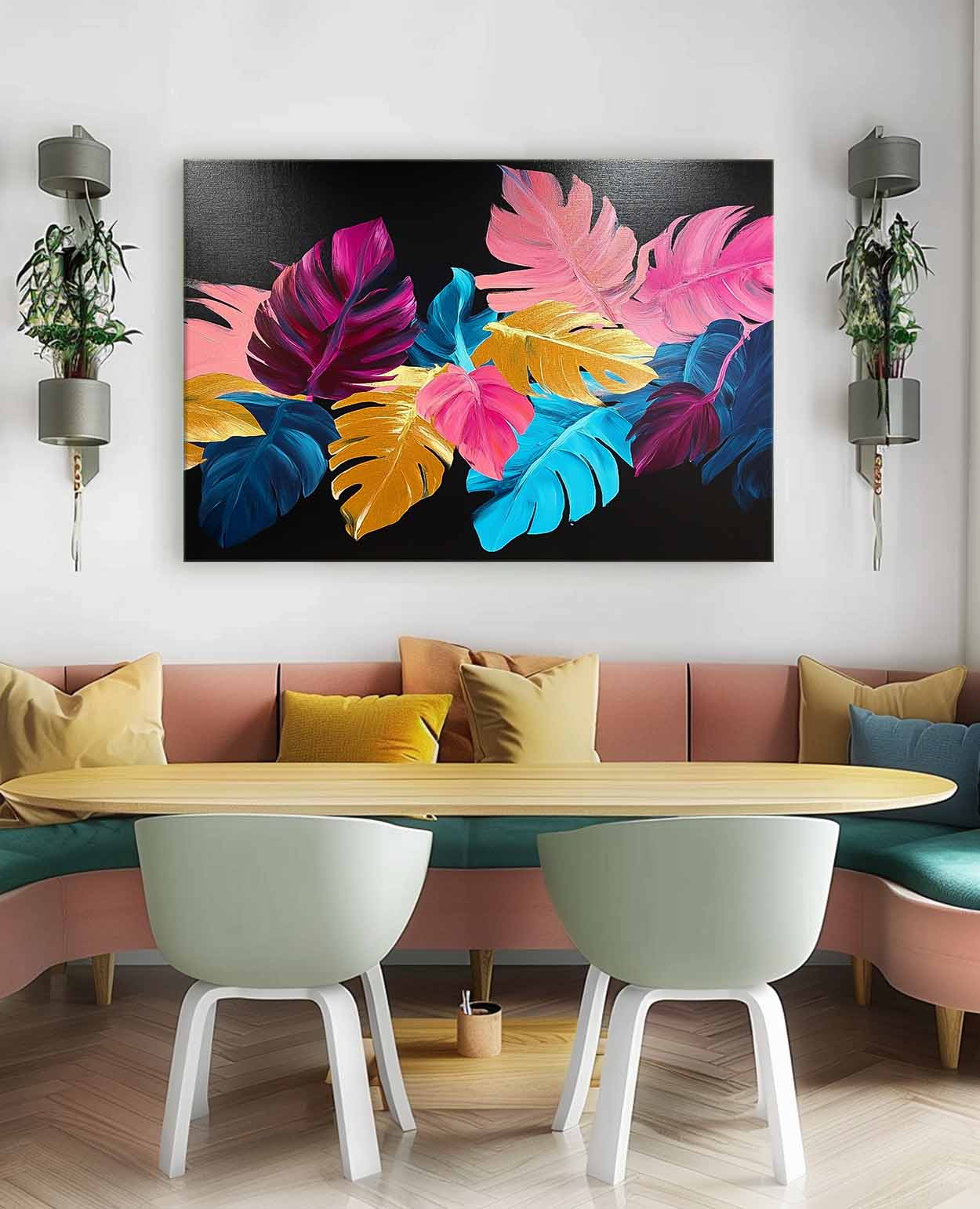 Wall Art Flower Leaf Branch Artistic