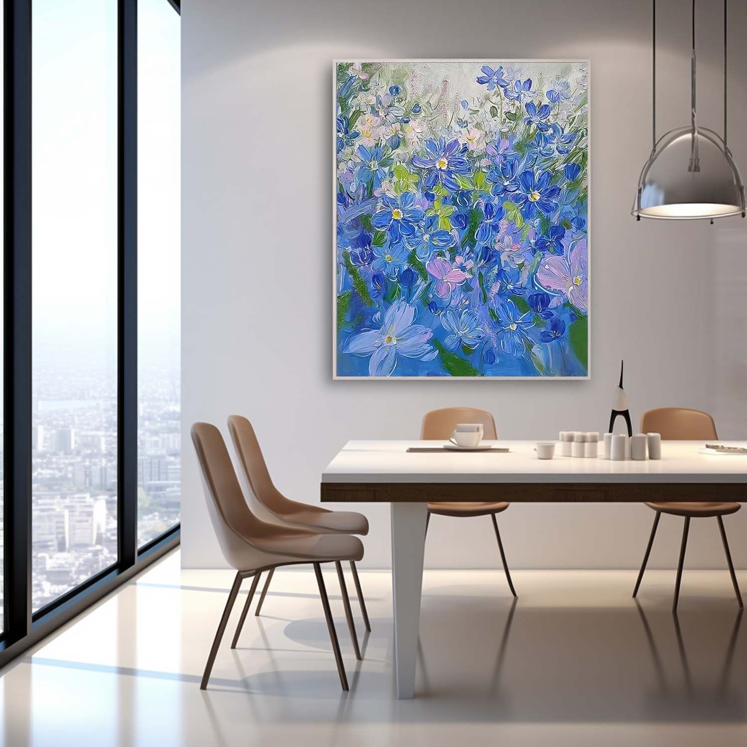 Wall Art Contemporary Flower Understated Elegant