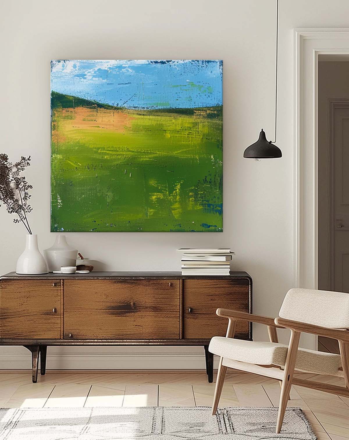 Wall Art Abstract Minimalist Color Block Landscape