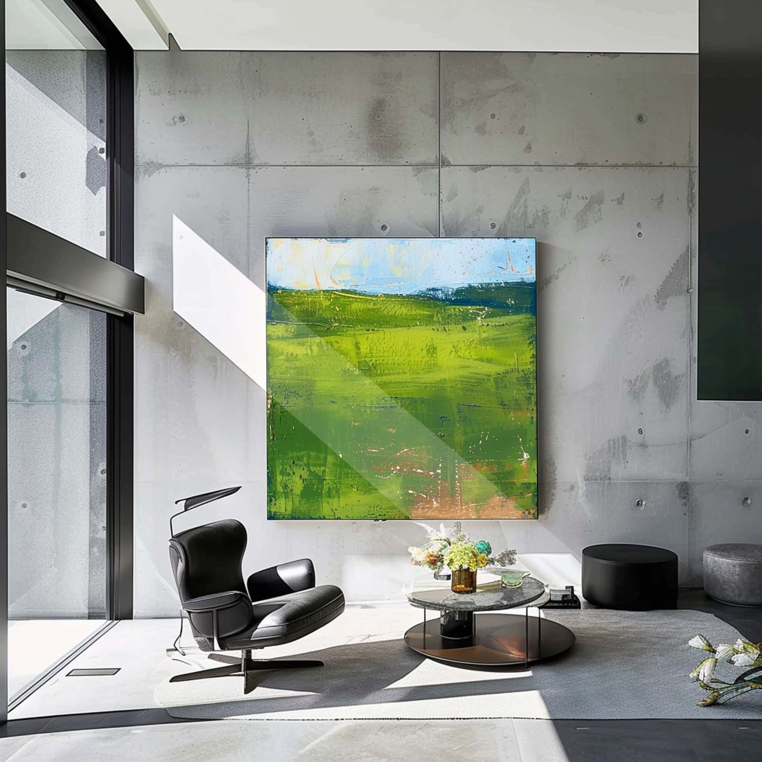 Wall Art Abstract Fresh Fresh Lake Impasto