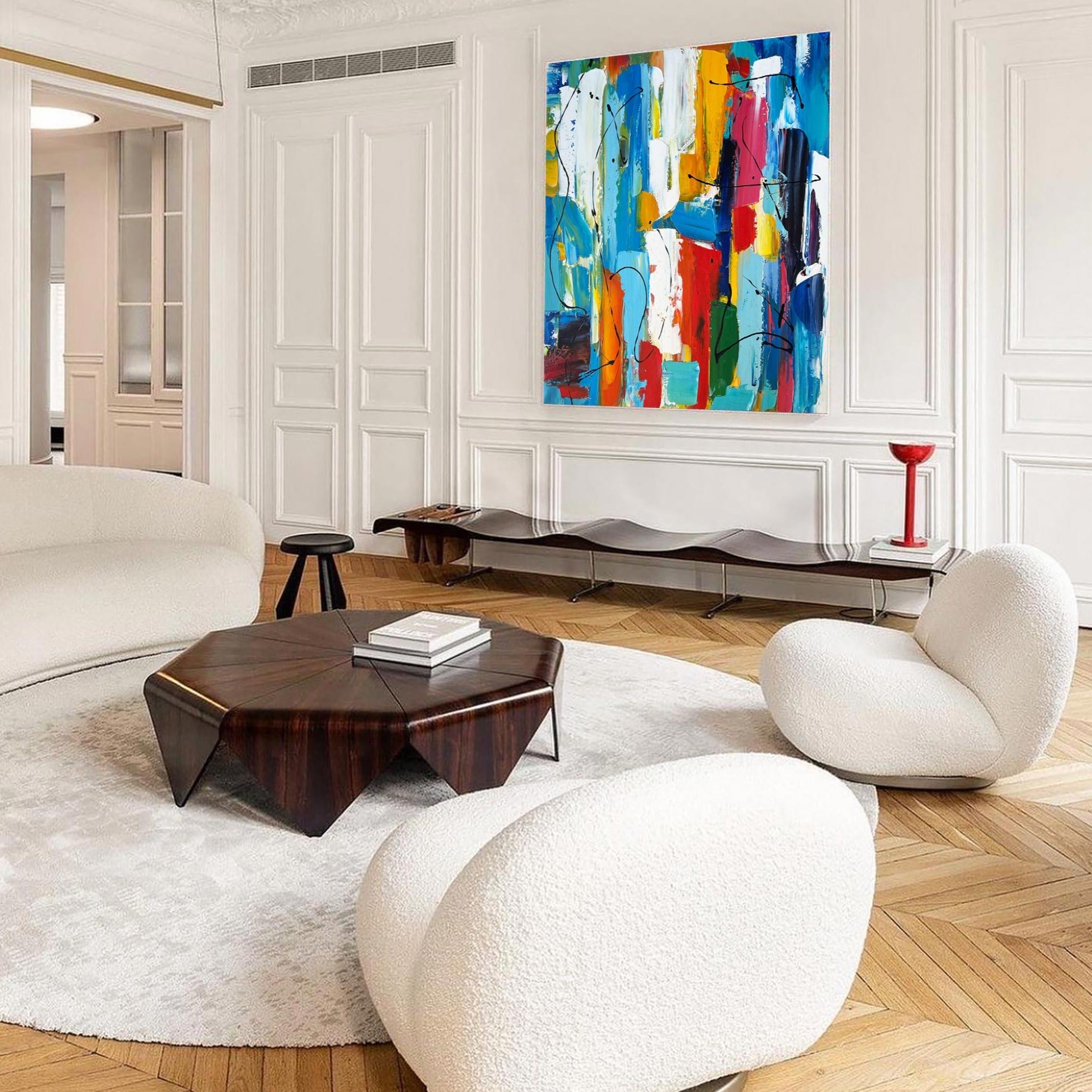 Colorful Square Abstract Painting