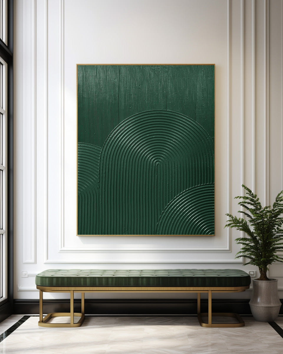 3D Green Abstract Painting