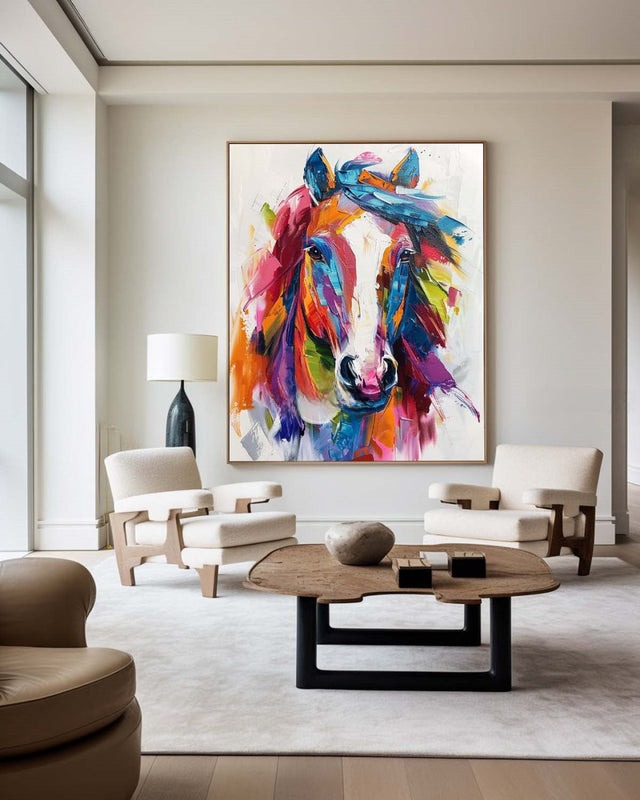 Colorful Horse Painting