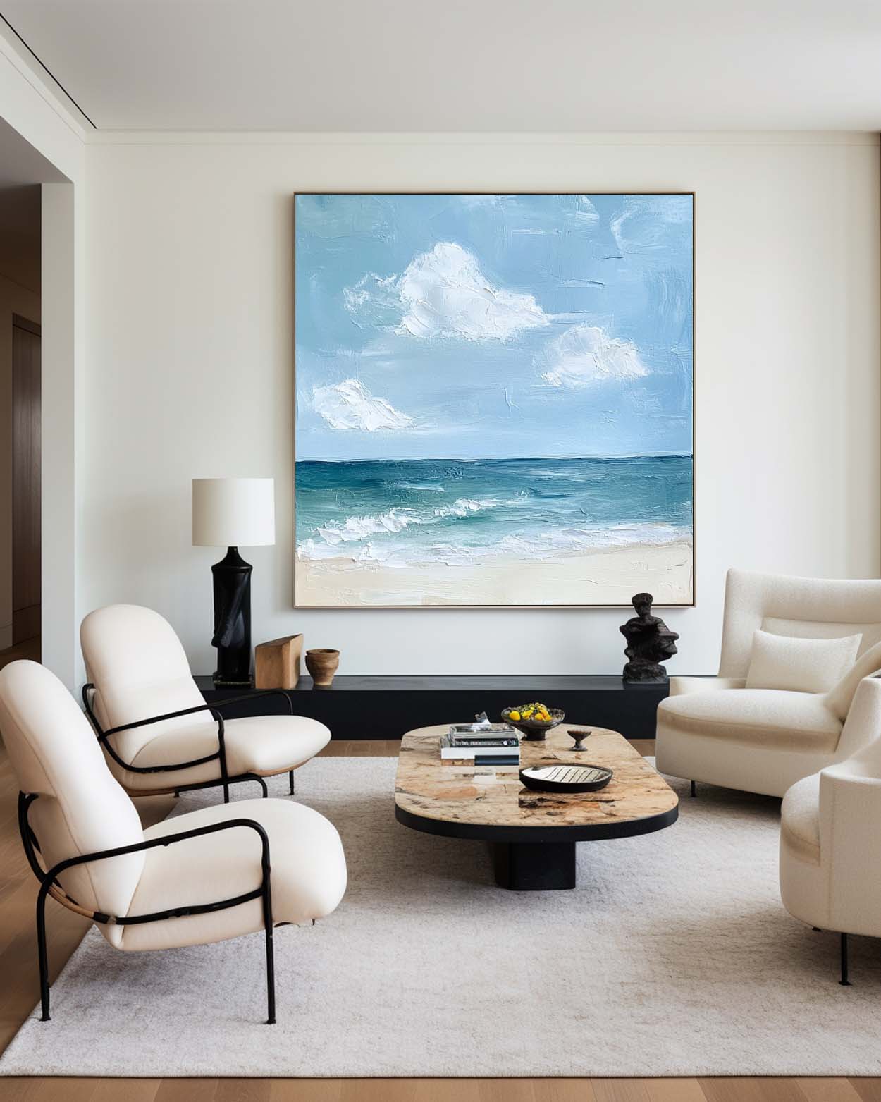 Cora Ocean Sky Impressionist Canvas Art