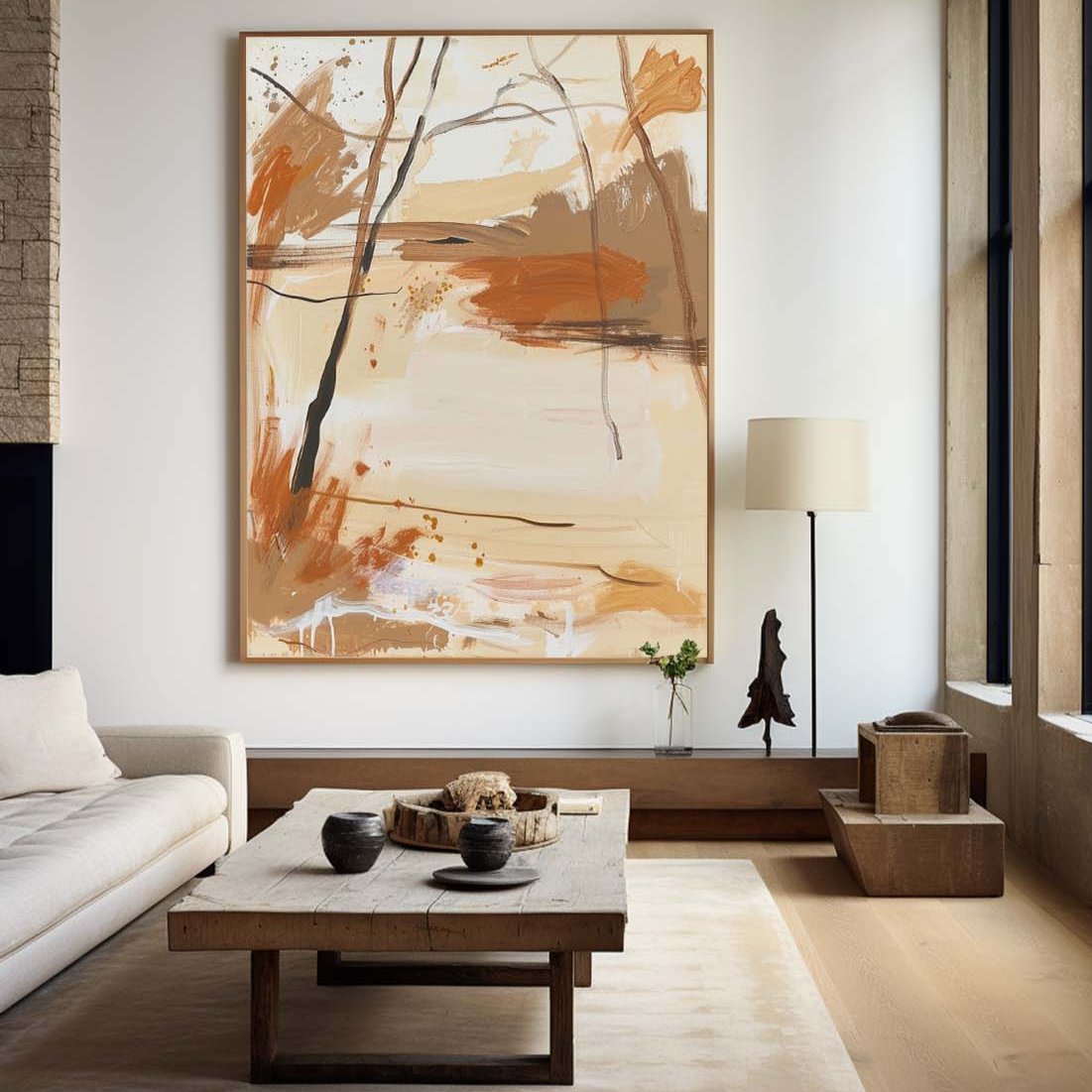 Autumn Branches Abstract Landscape Art