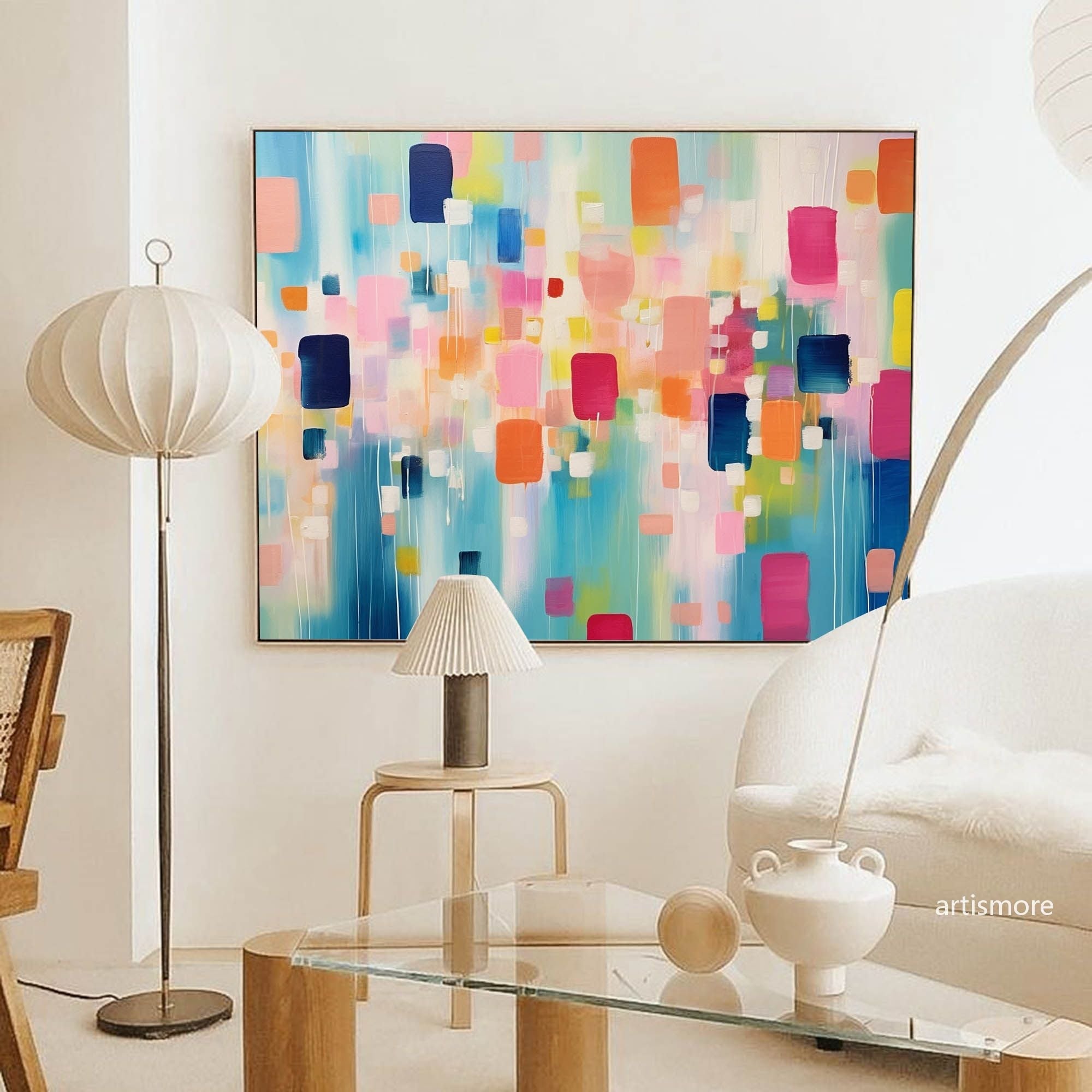 Abstract Canvas Art AB202 - Neutralighting