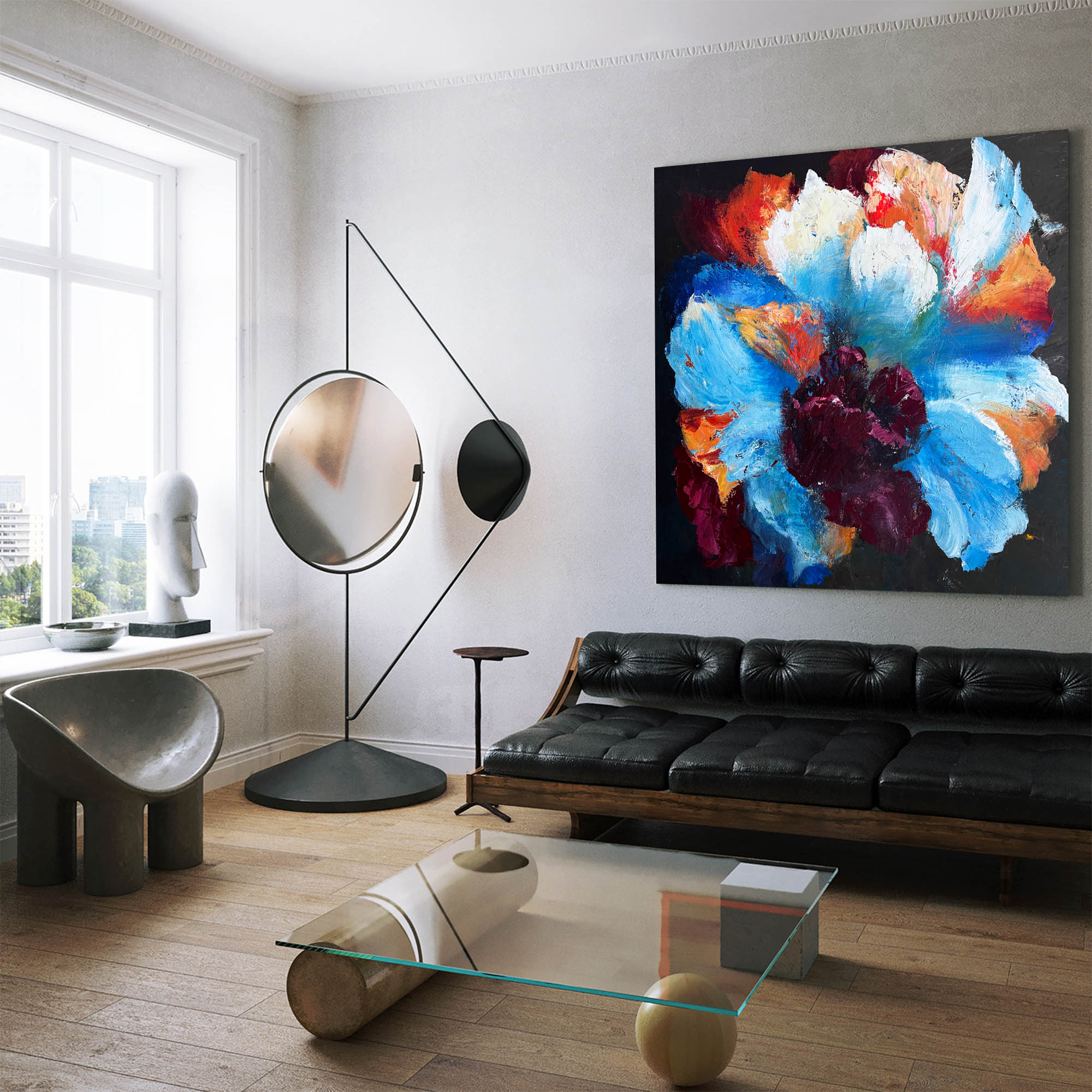 Modern Flower Painting ABFS03 - Neutralighting