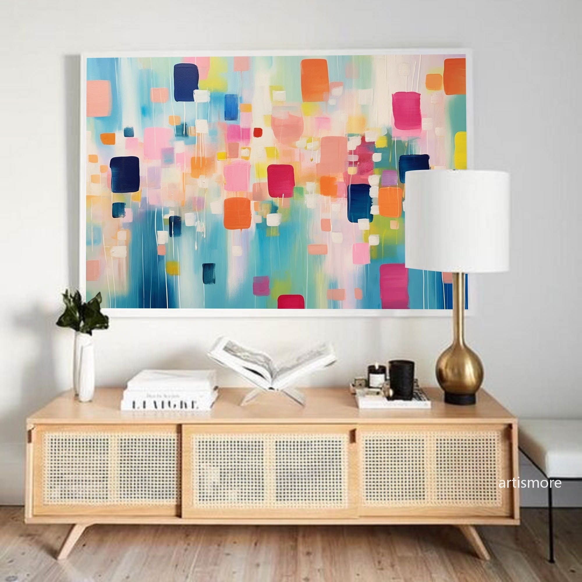 Abstract Canvas Art AB202 - Neutralighting