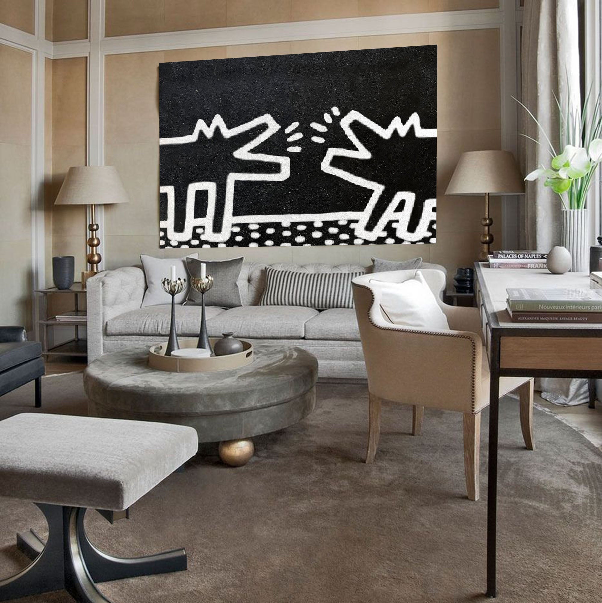 Keith Haring Style Painting KS025 - Neutralighting