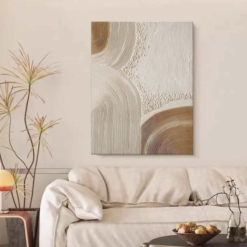 Wall Art Abstract Arc Texture Painting