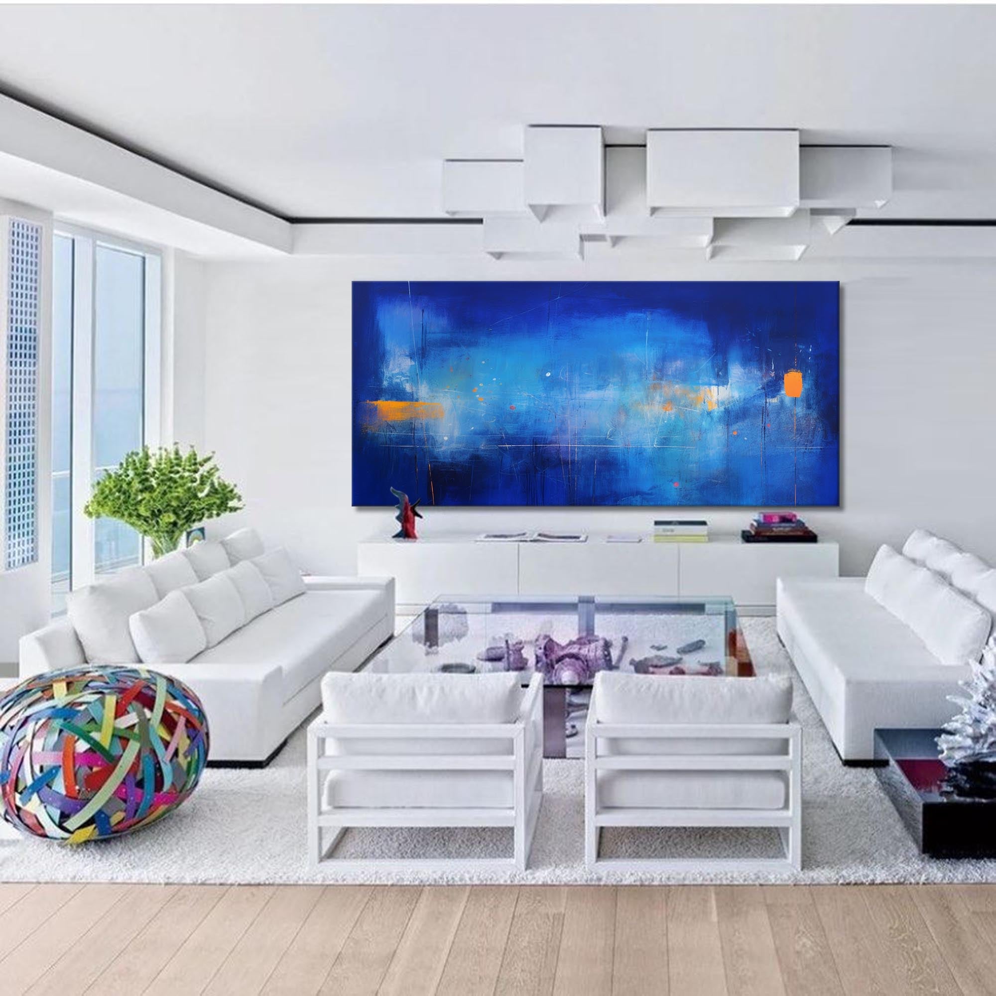 Abstract Canvas Art AB216 - Neutralighting
