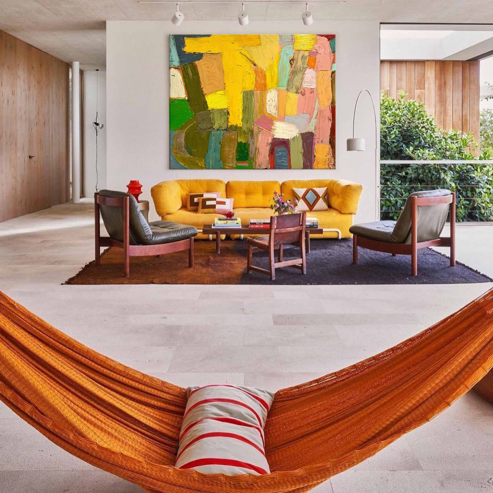 Wall Art Abstract Energetic Playful Colorful