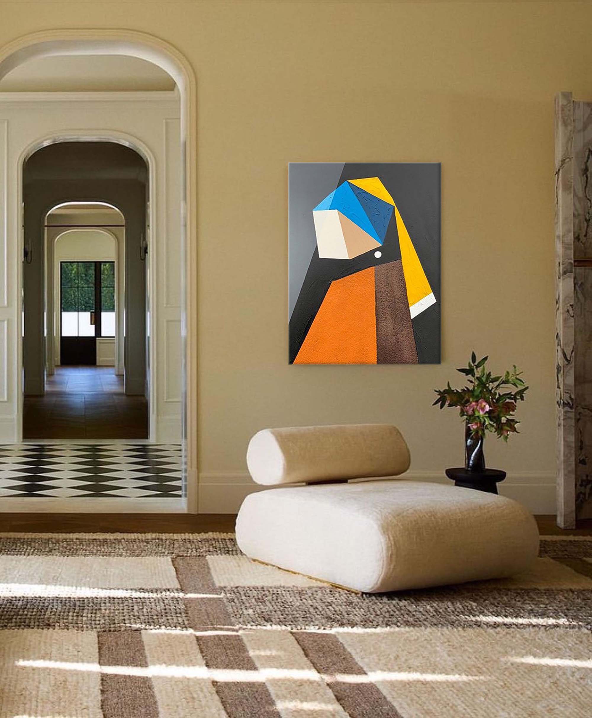 Wall Art Minimalist Cubist Geometric Abstract