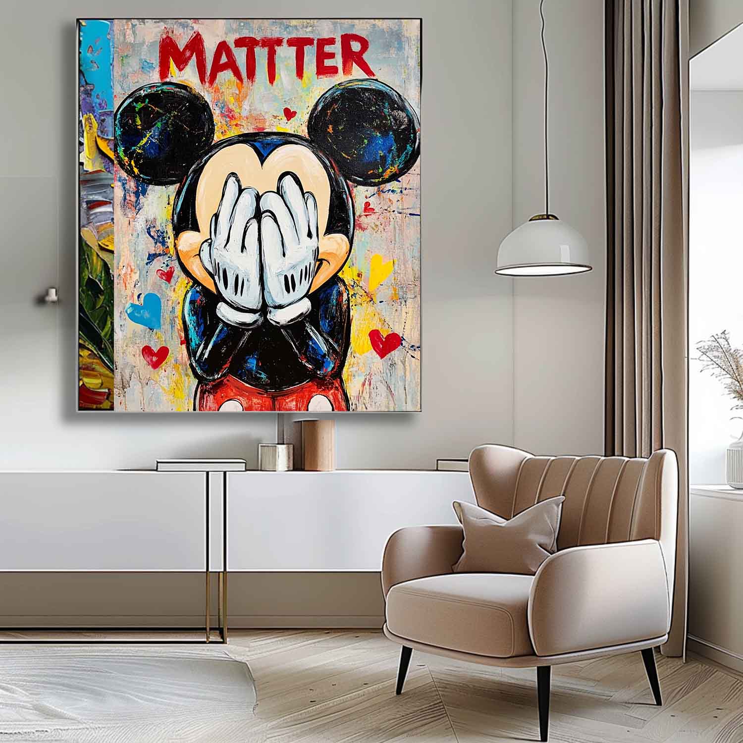 Mickey Mouse Graffiti Art PE190 - Neutralighting