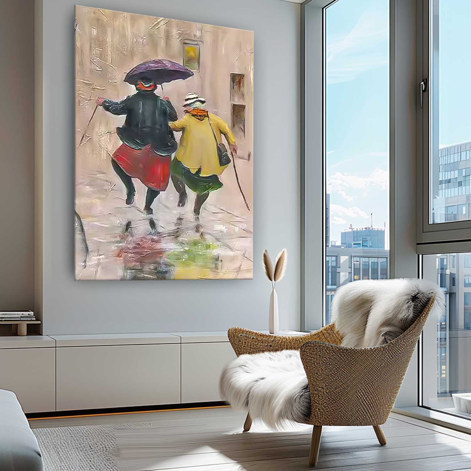 Wall Art Figurative Street Elegant Warm