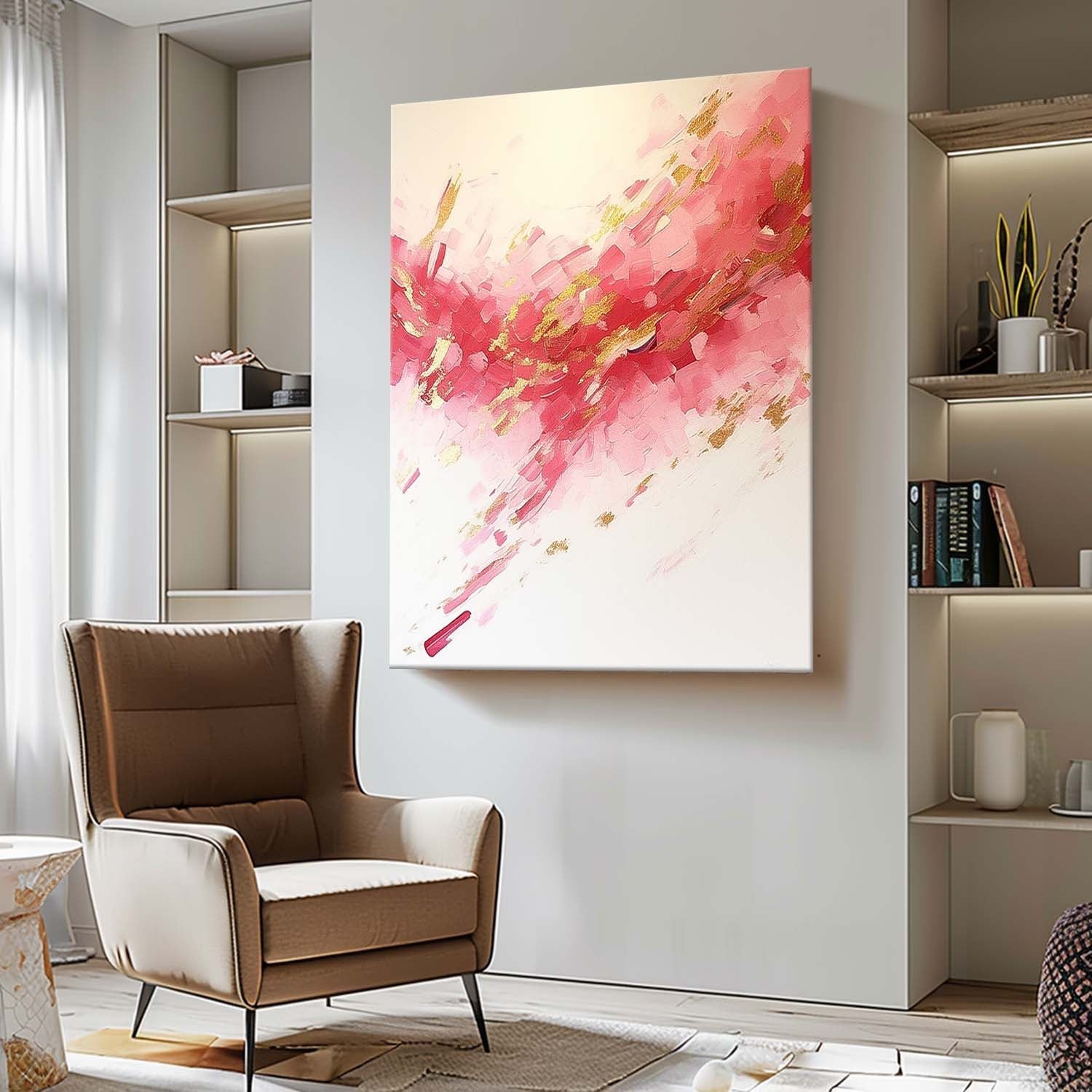 Abstract Canvas Art AB593 - Neutralighting