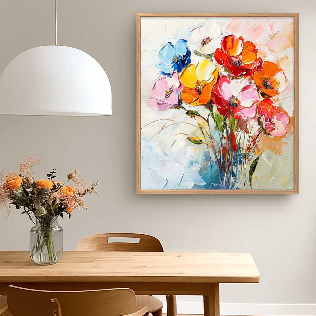 Wall Art Dense Flower Modern Abstract Edgy