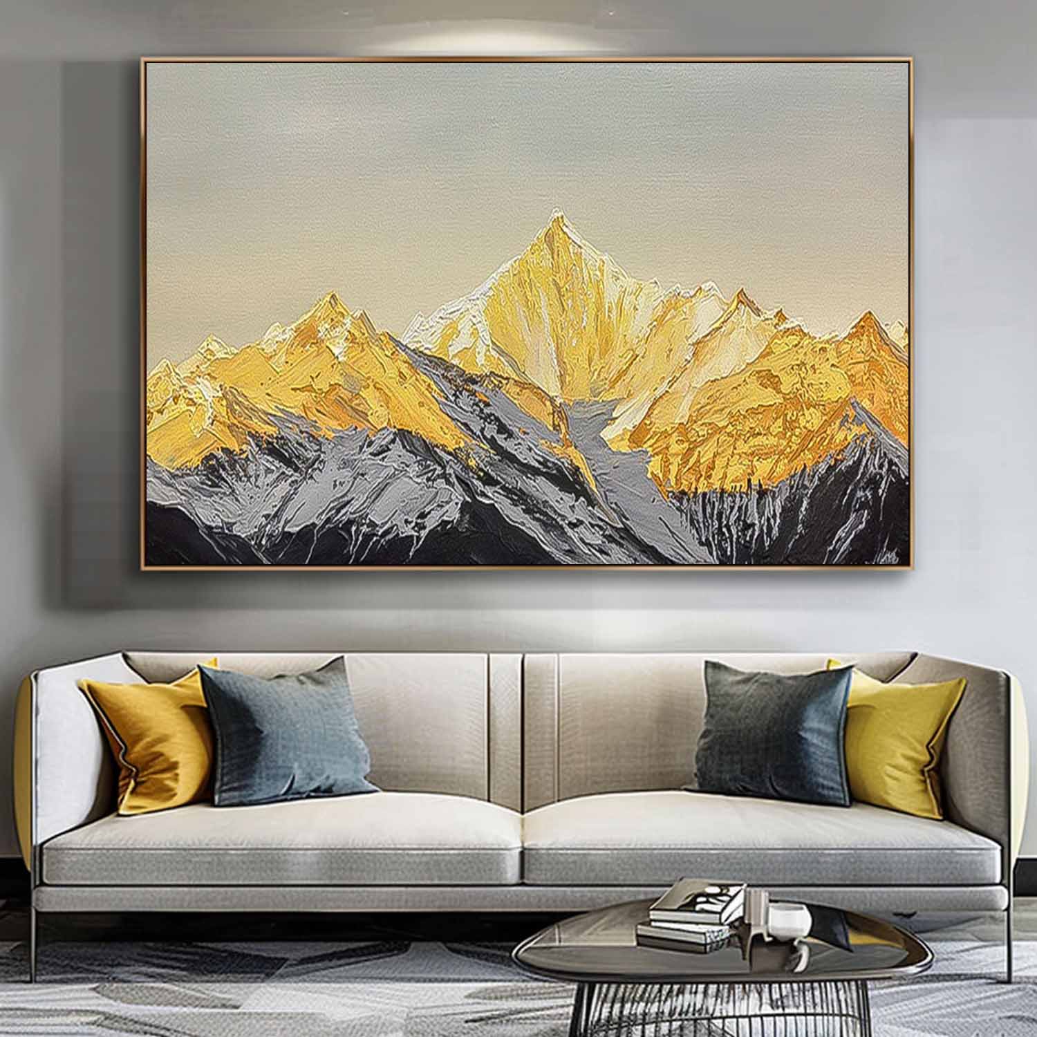 Wall Art Landscape Impasto Contemporary Majestic