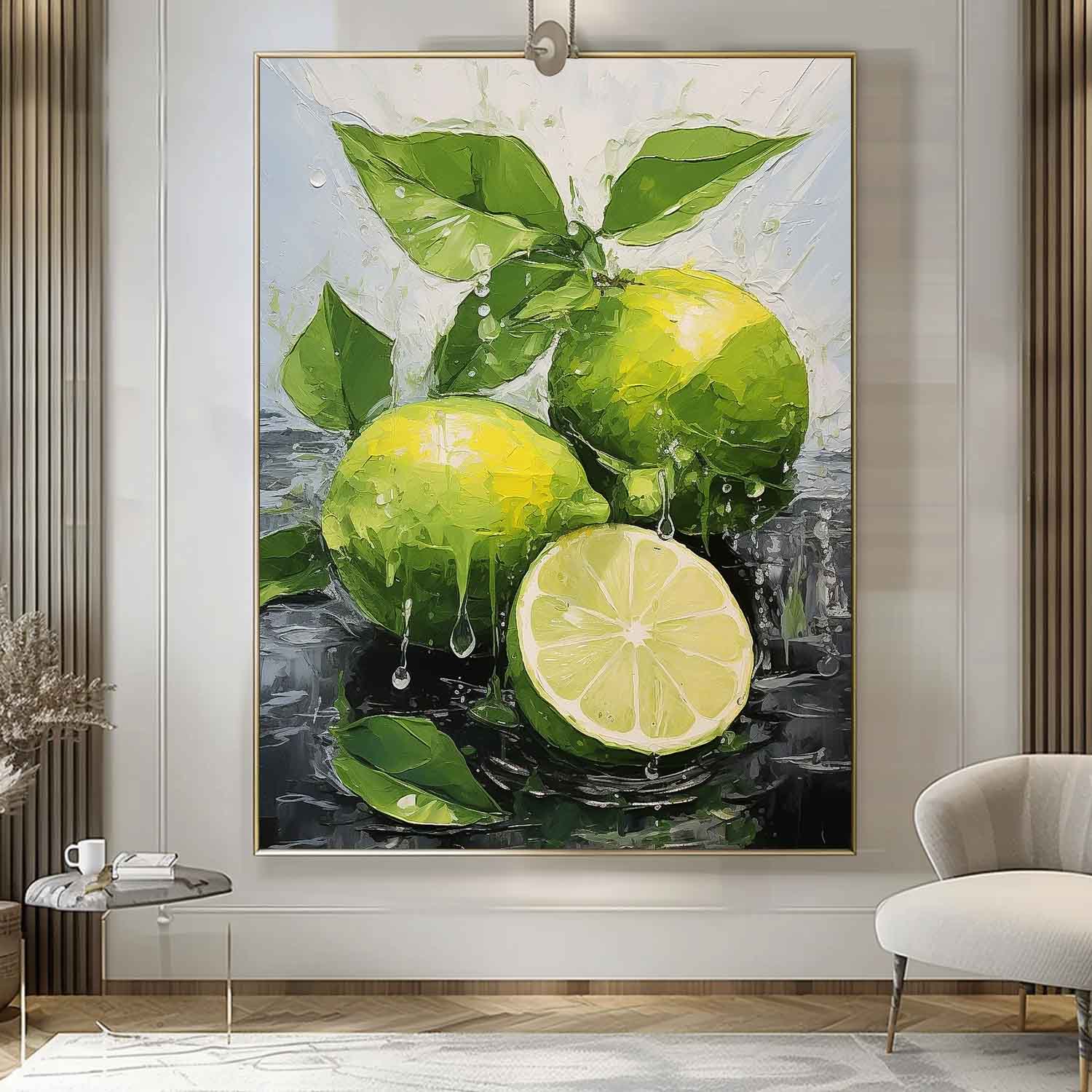 Textured Impressionist Citrus Canvas Art