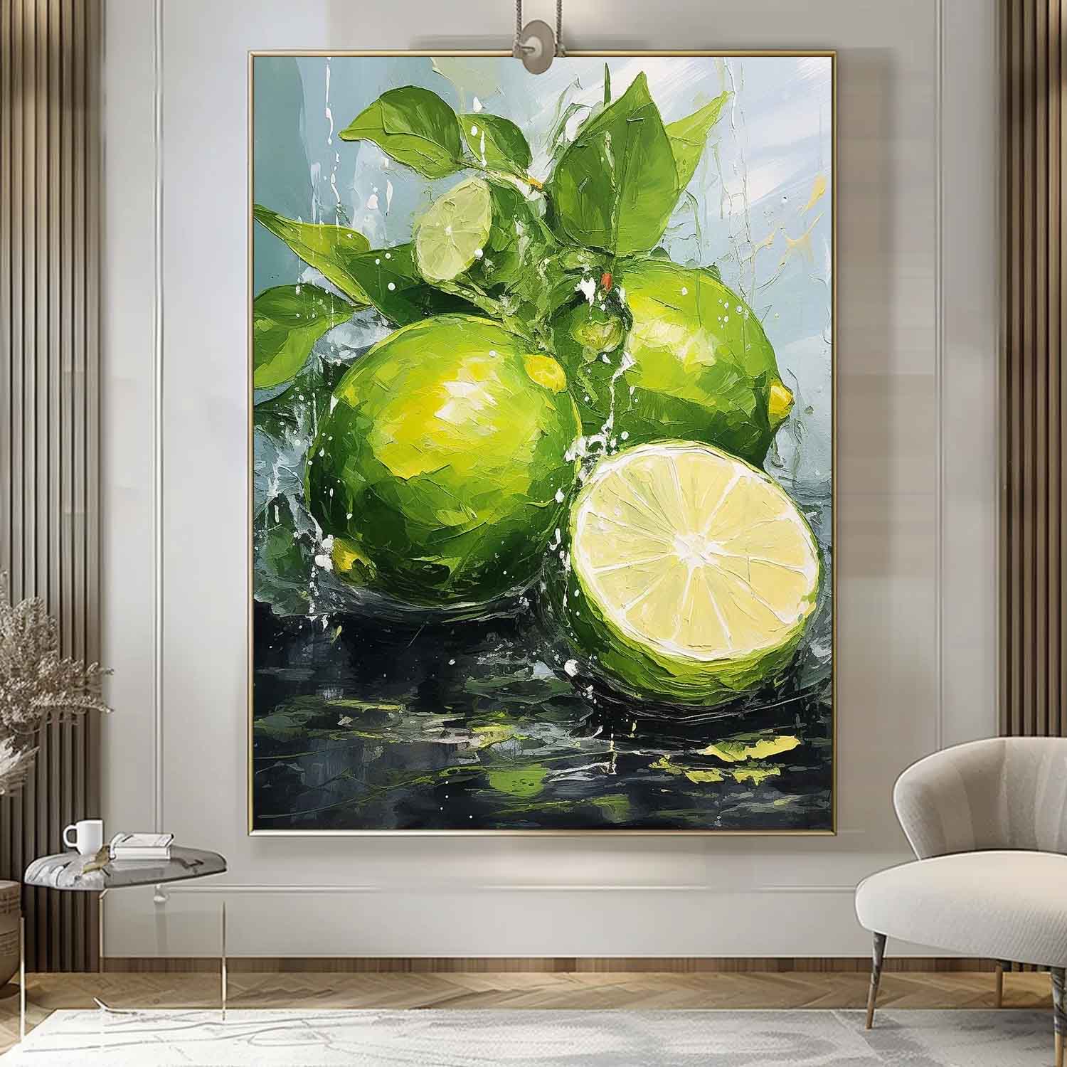 Abstract Canvas Art AB589 - Neutralighting