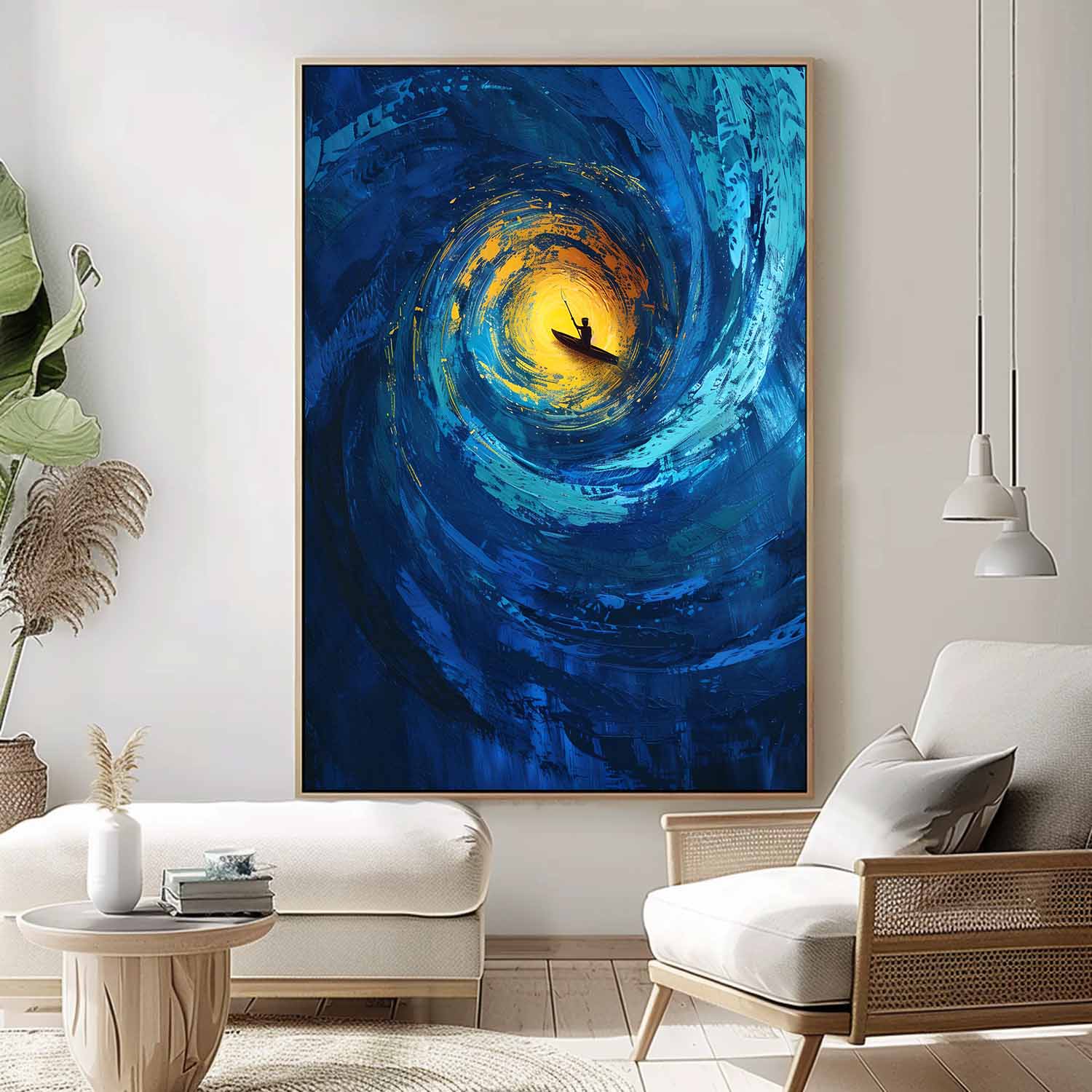 Wall Art Impasto Beach & Ocean Mysterious