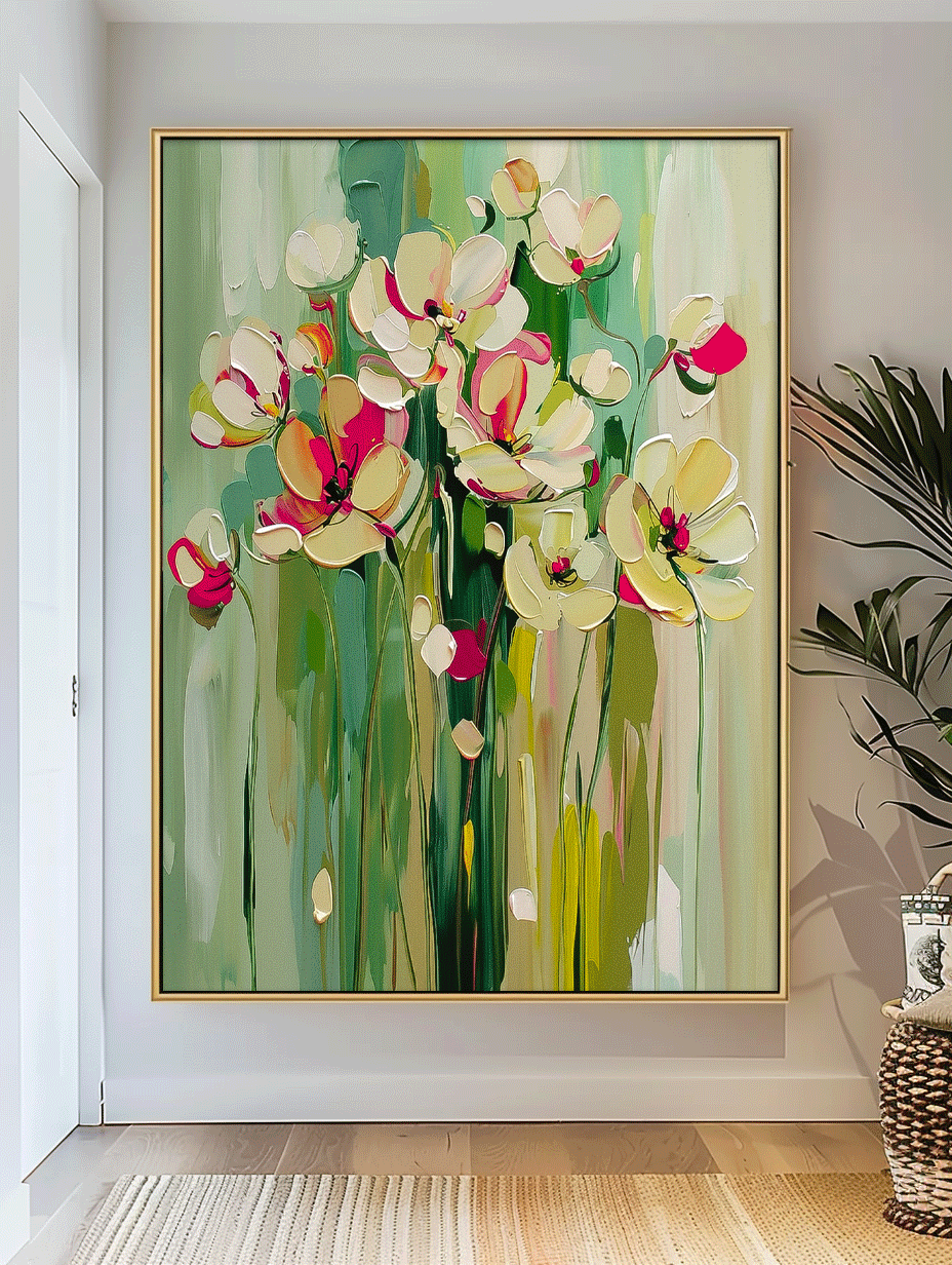 Wall Art Flower Still Life Lively Warm Pop