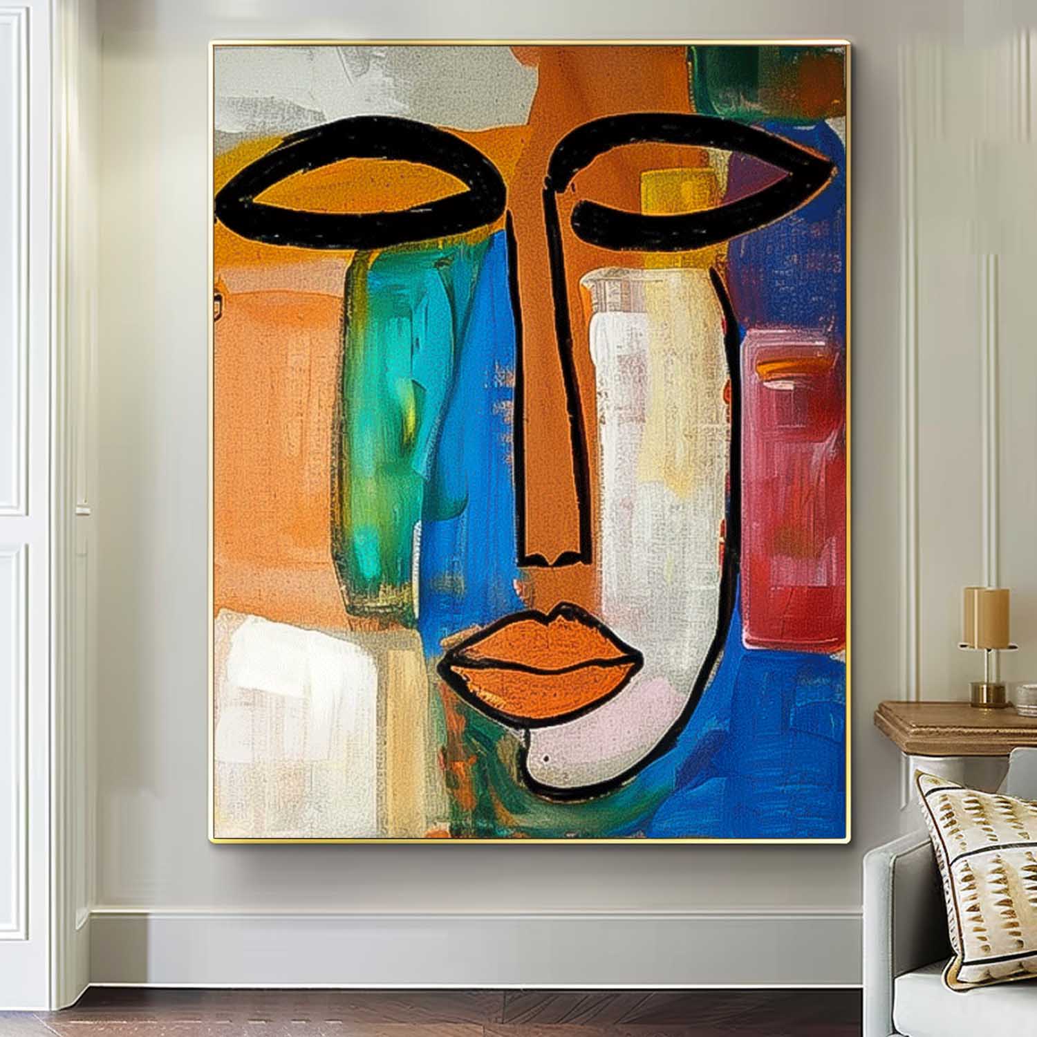 Wall Art Abstract People Vibrant Painterly