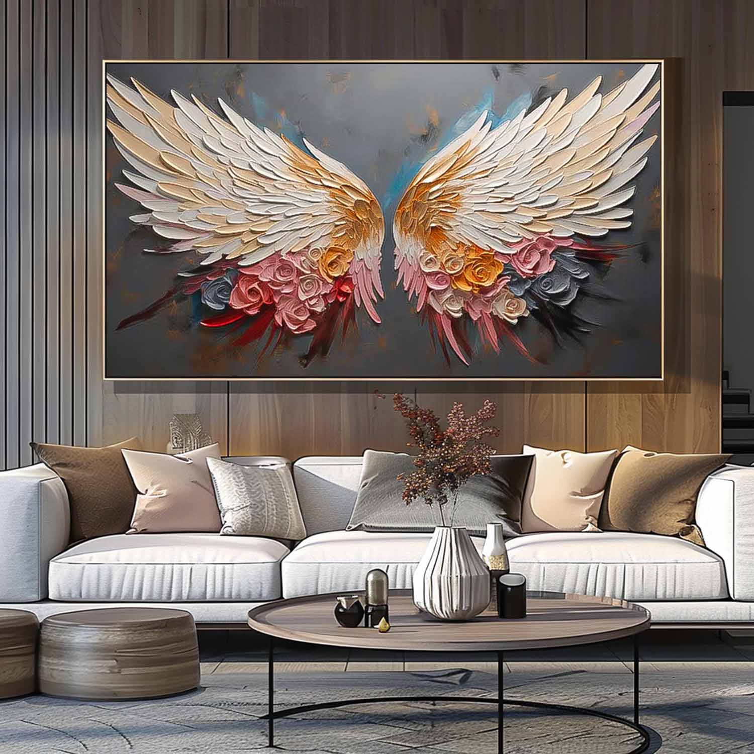 Wall Art Design Flower Romantic Fantasy