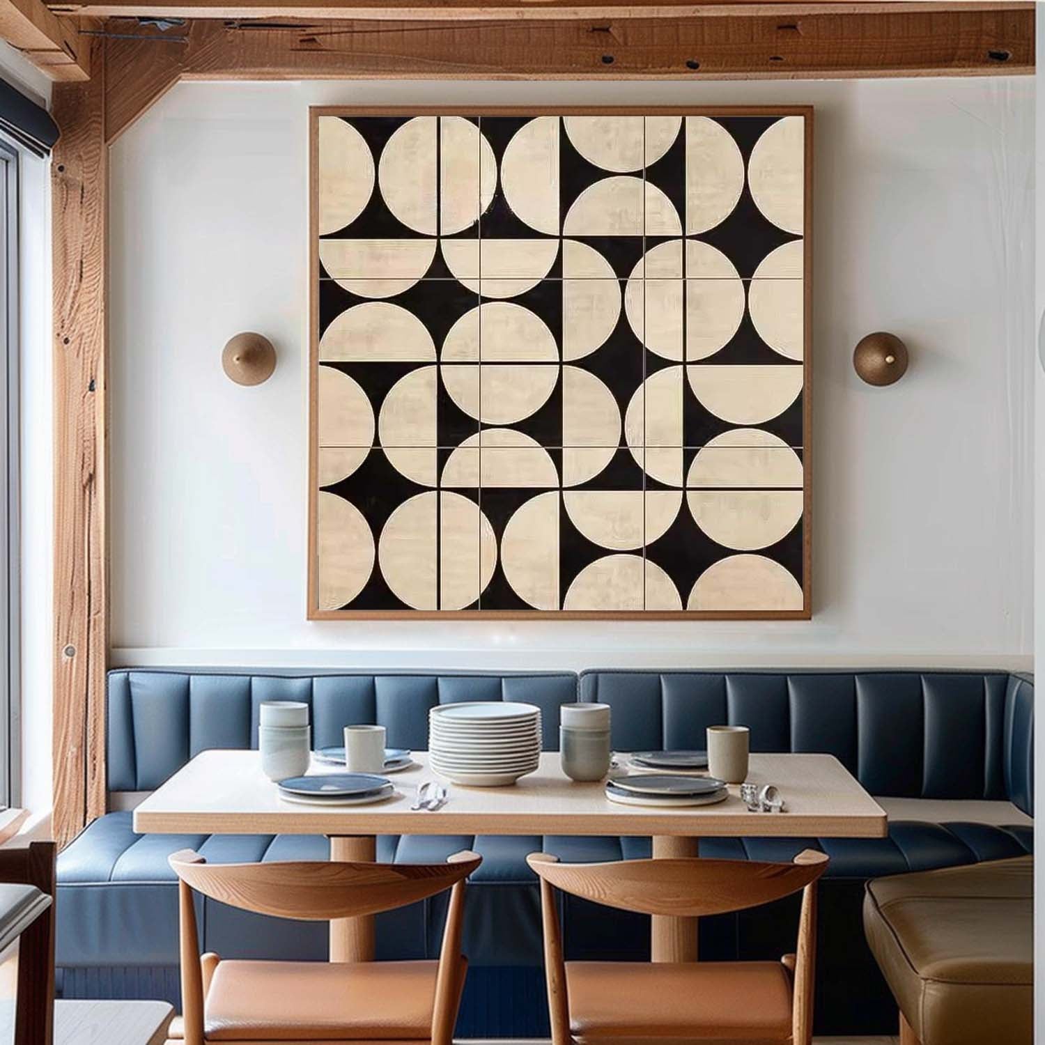Wall Art Tile Pattern Minimalist Precise Elegant