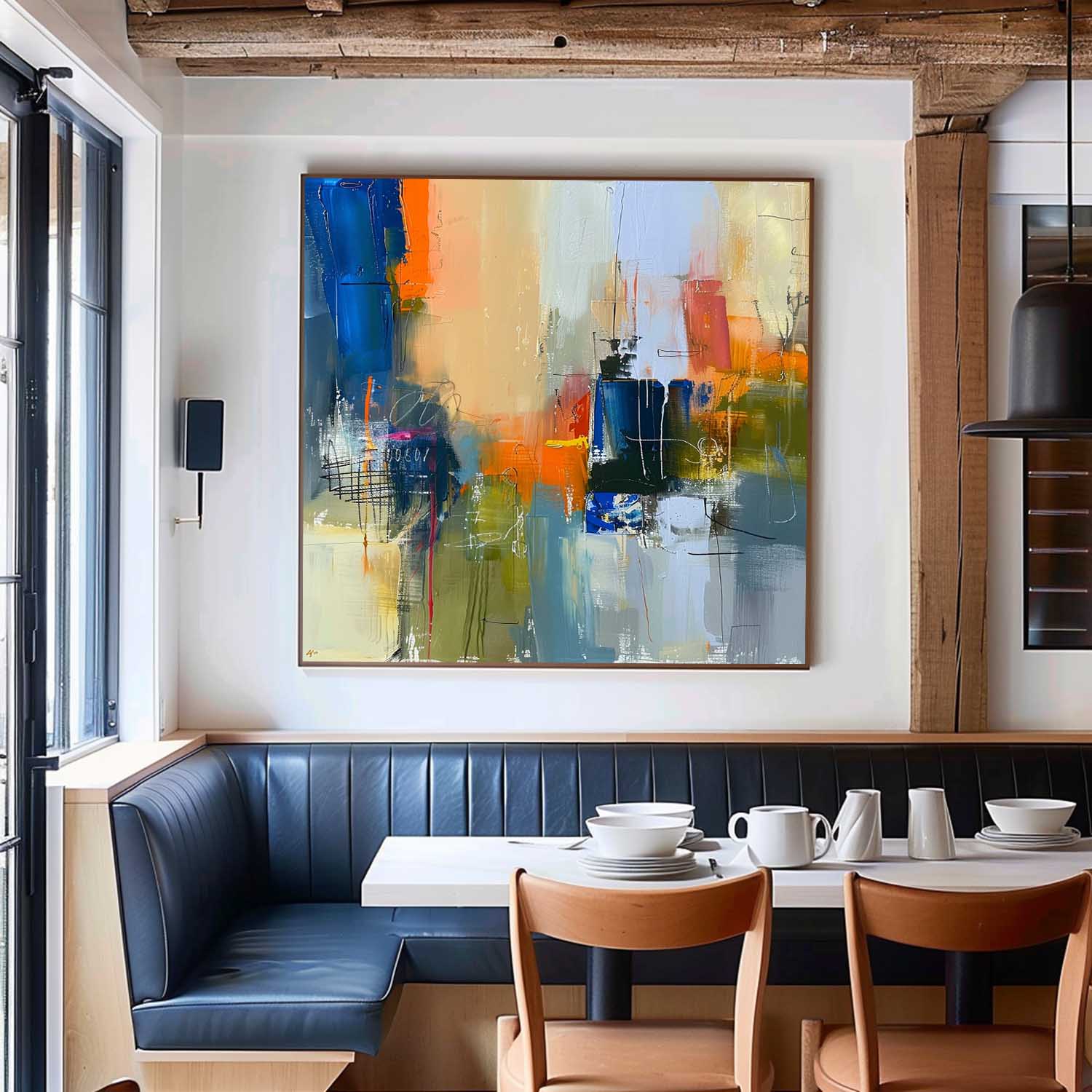 Wall Art Abstract Vibrant Expressionist Modern