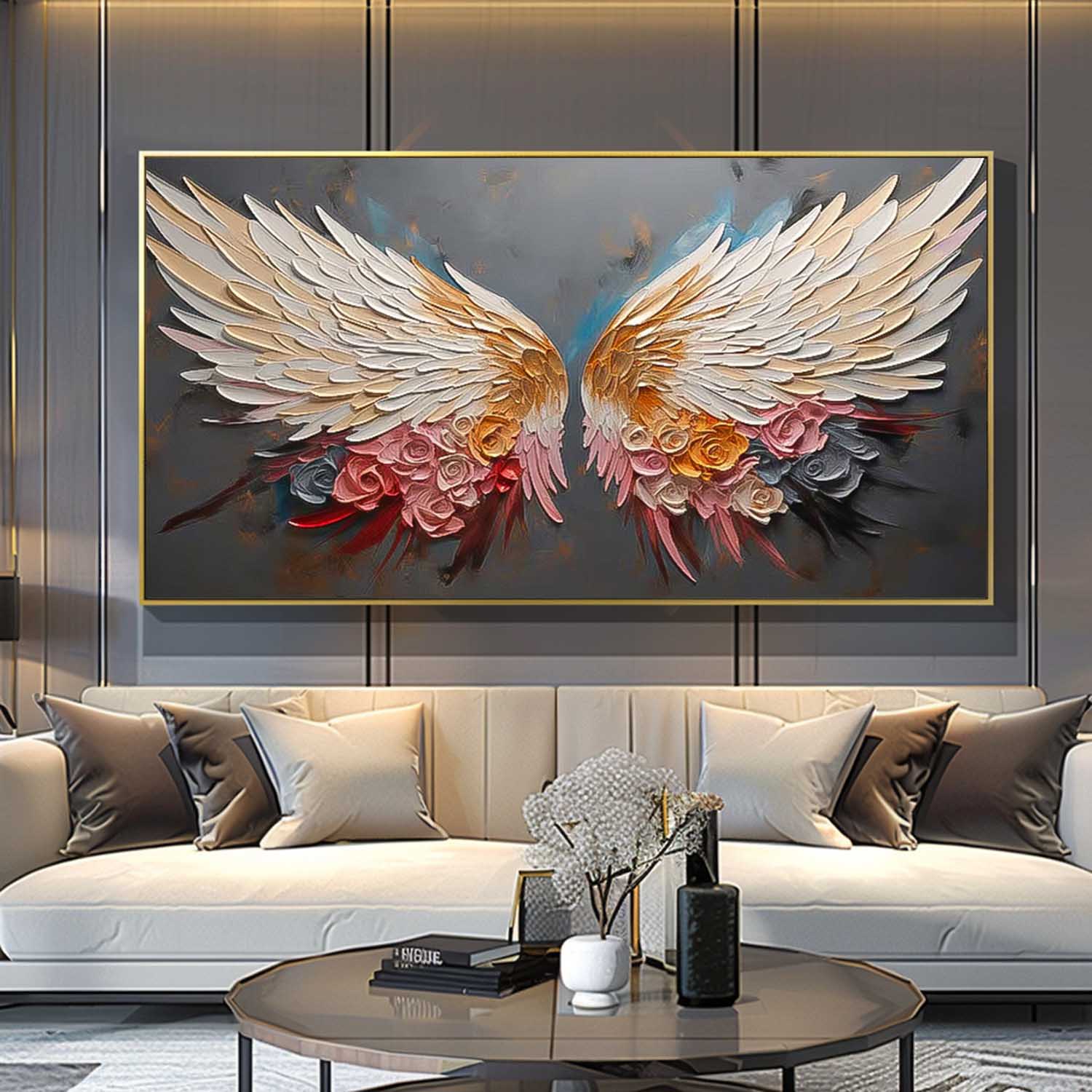 Wall Art Design Flower Romantic Fantasy