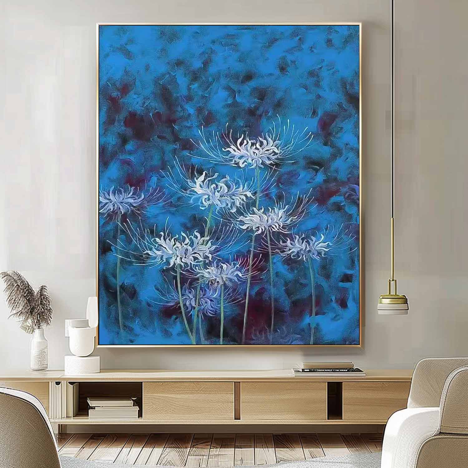 Wall Art Impasto Flower Impressionist Serene
