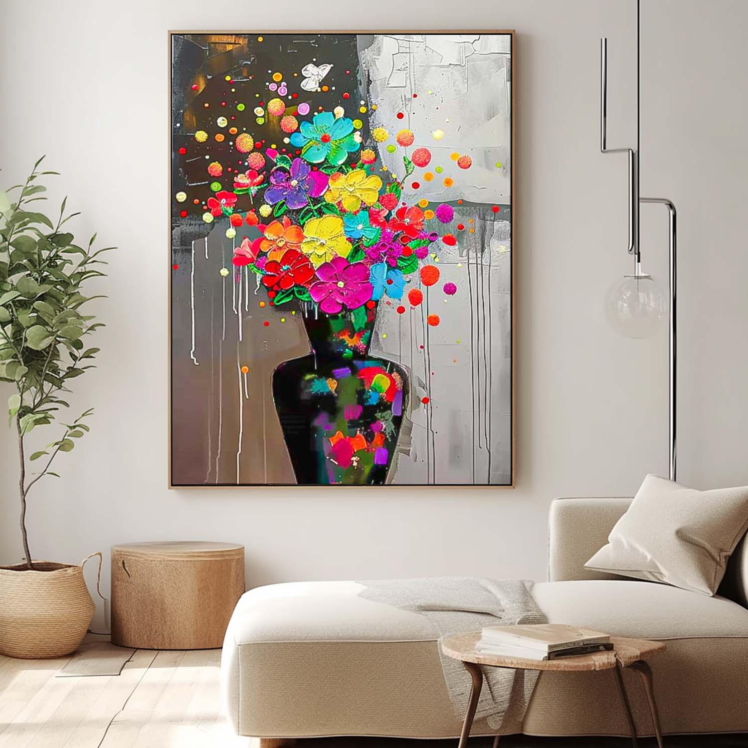 Wall Art Elegant Flower Artistic Abstract