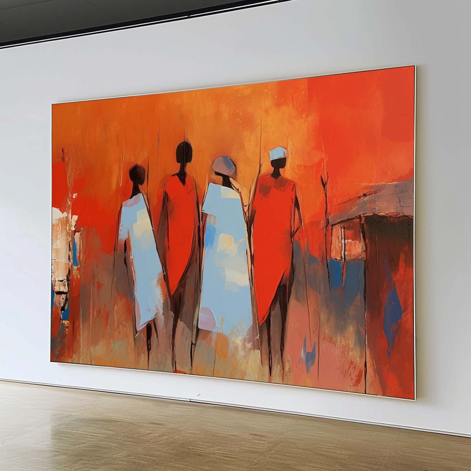 Wall Art Mixed People Serene Minimalist