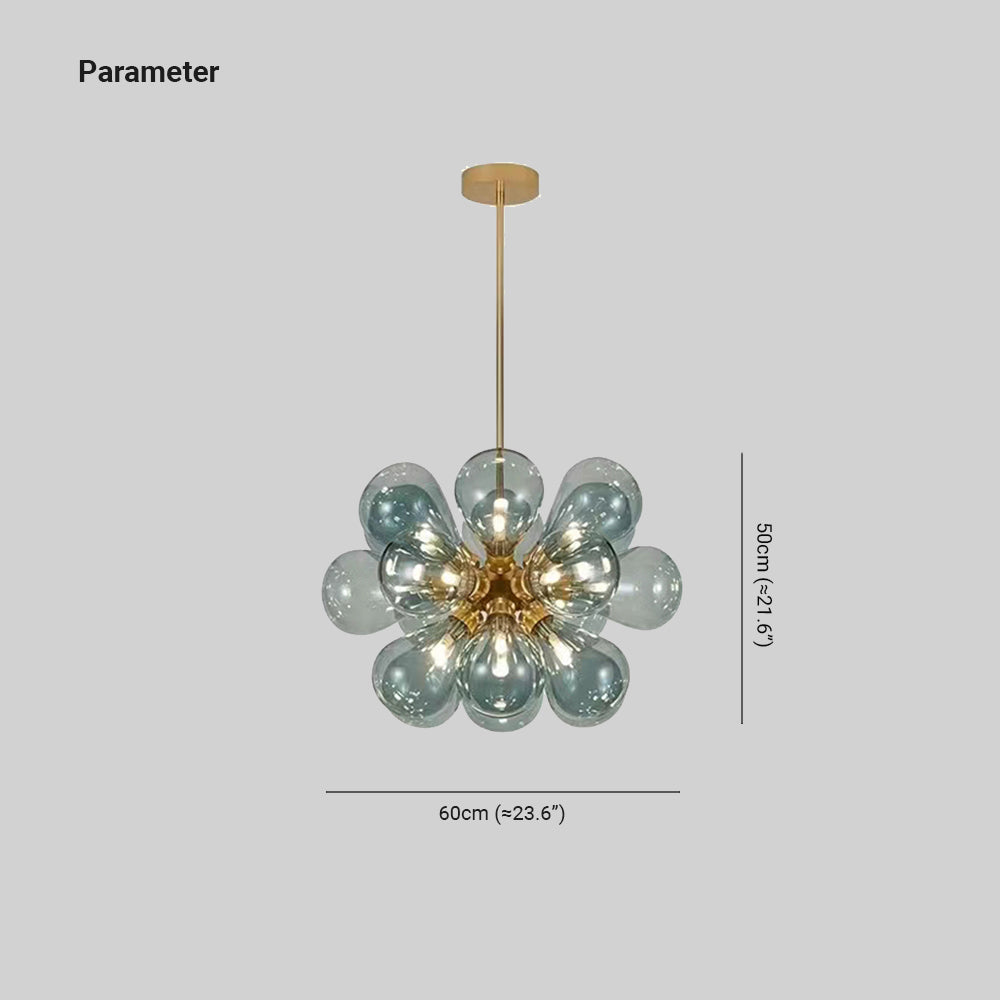 Valentina Chic Clustered Glass Bubble Pendant Light - Neutralighting