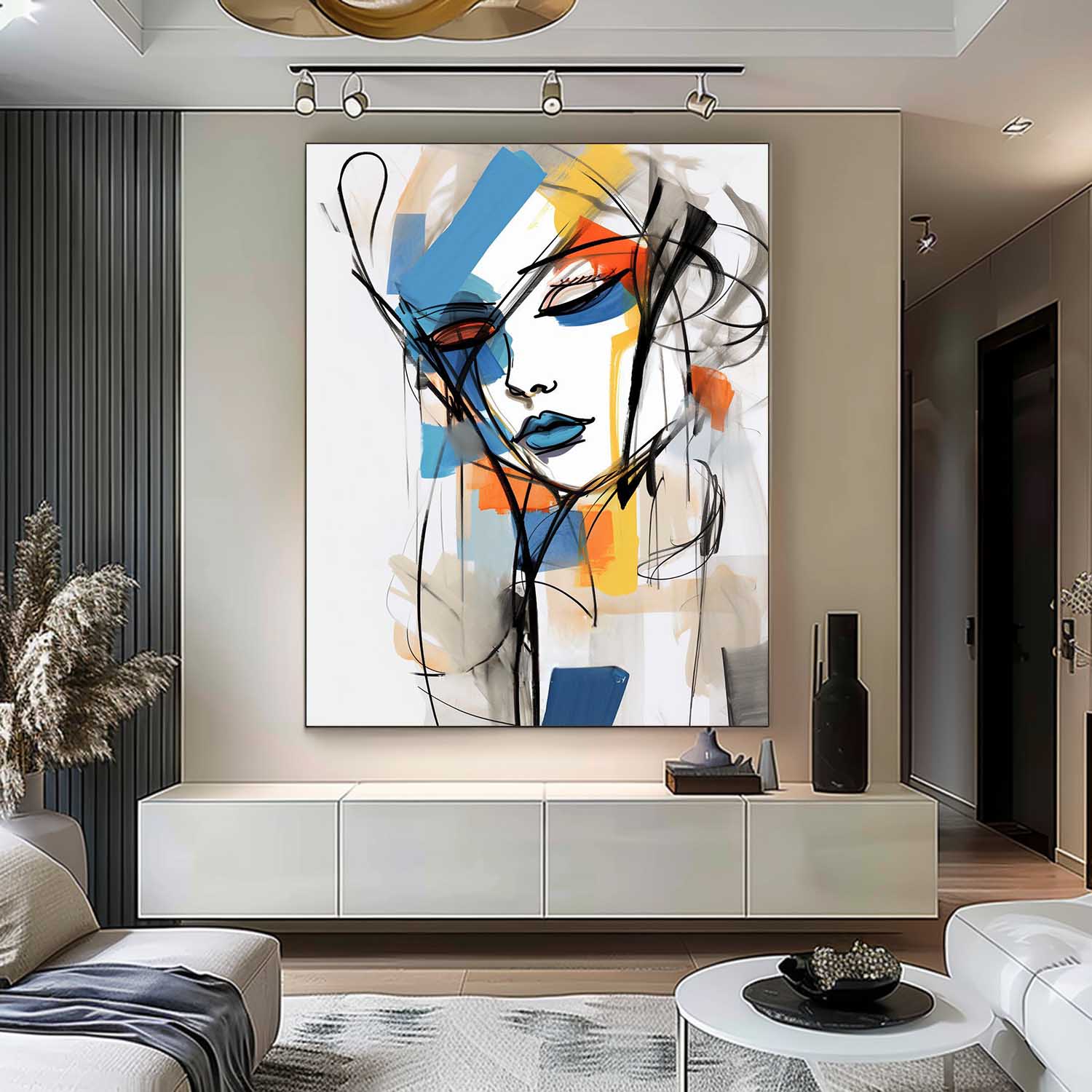 Wall Art People Fashion Abstract Expressive