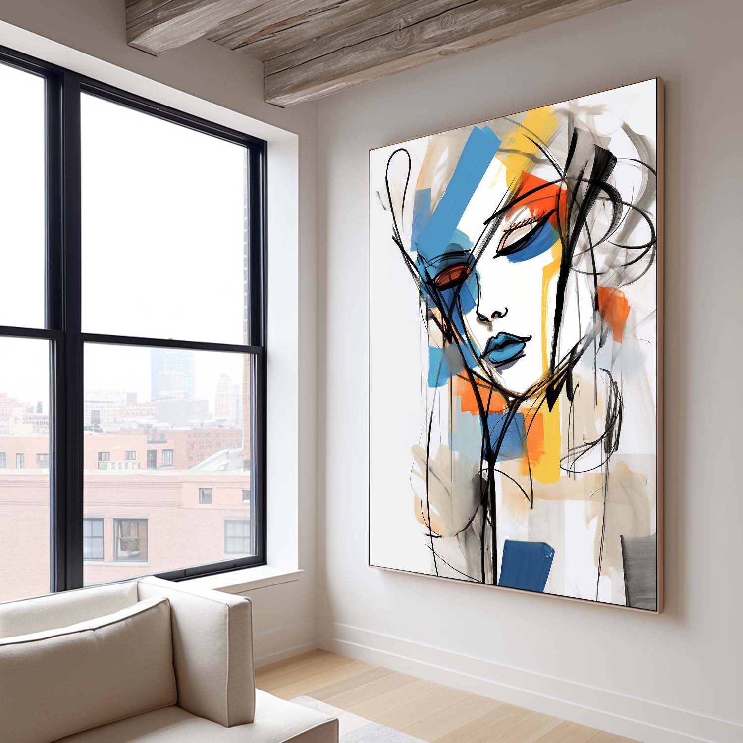 Wall Art People Fashion Abstract Expressive