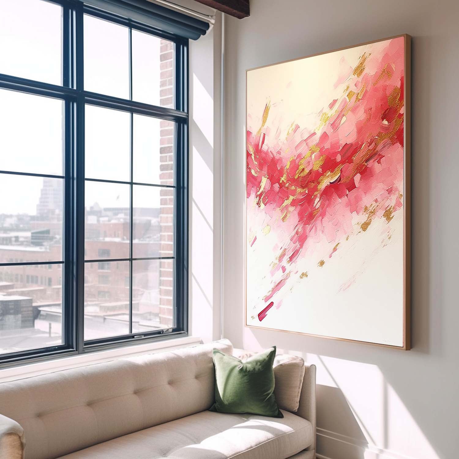 Abstract Canvas Art AB593 - Neutralighting
