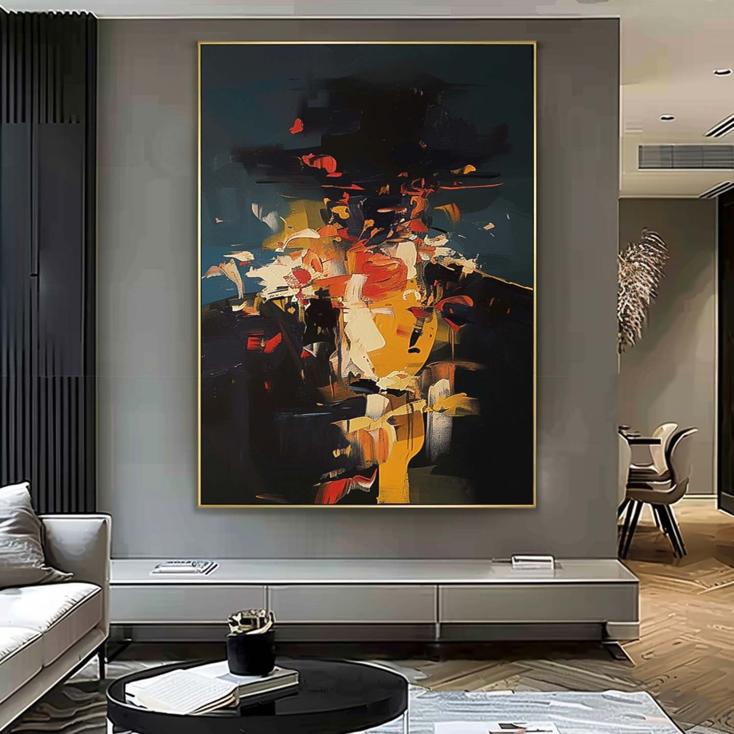 Wall Art Moody People Painterly Abstract