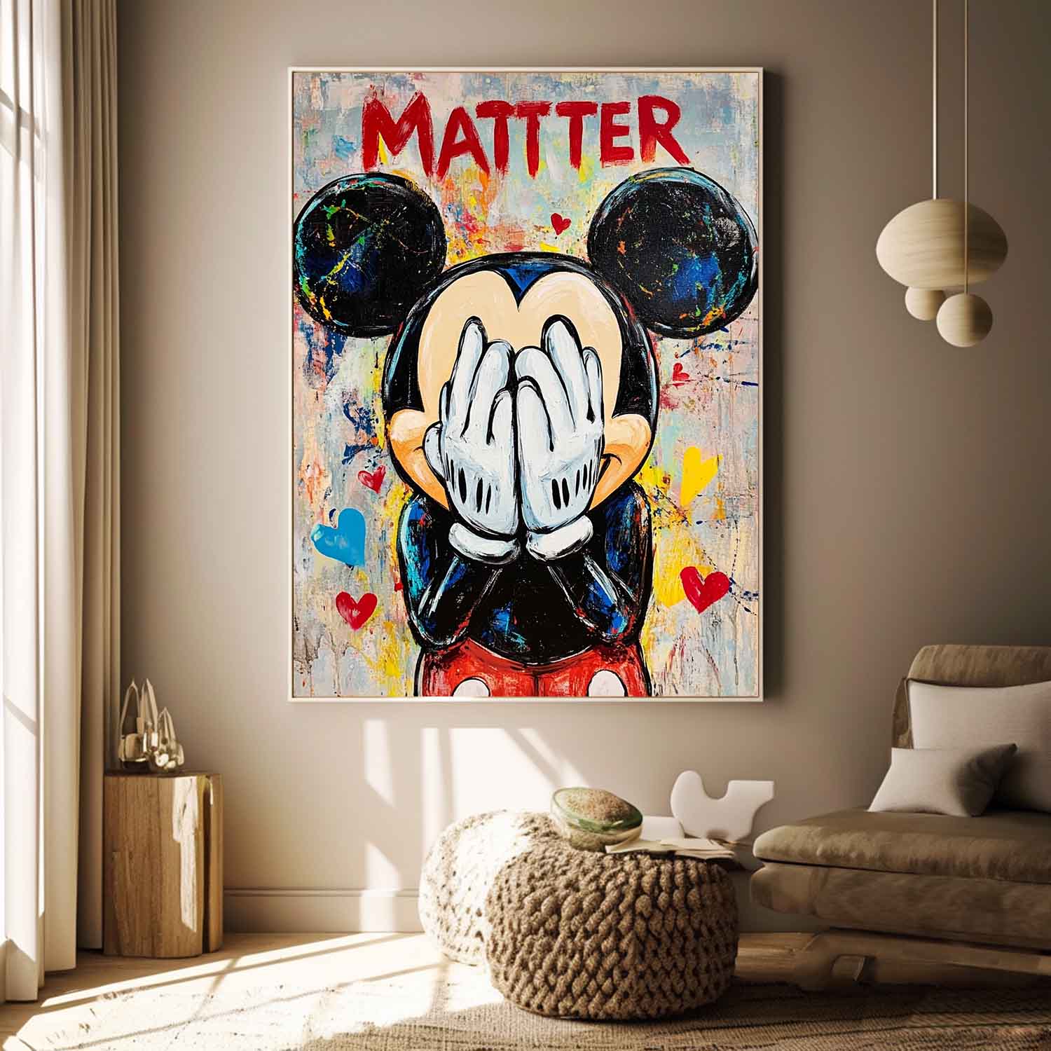 Mickey Mouse Graffiti Art PE190 - Neutralighting
