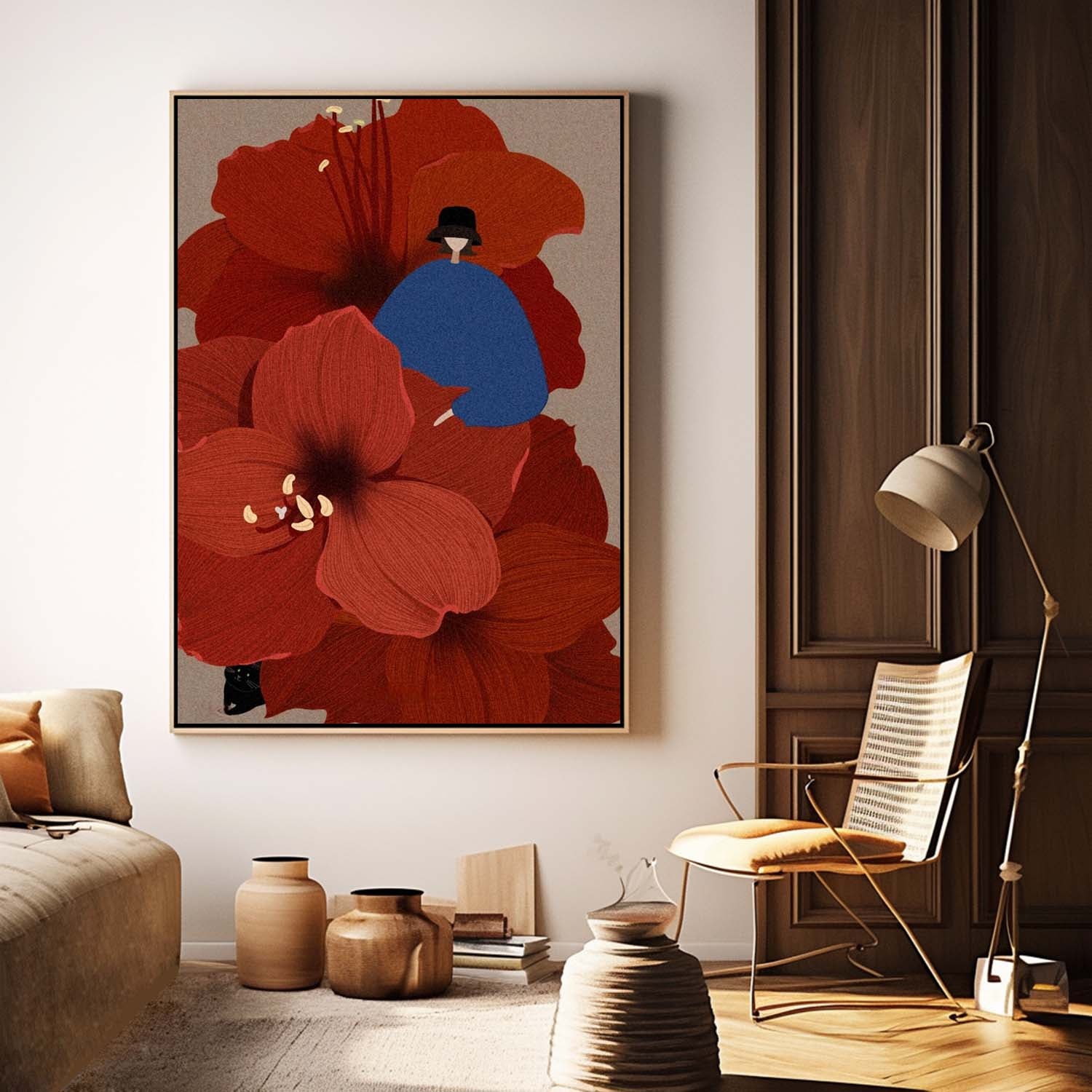 Wall Art People Oriental Surreal Floral