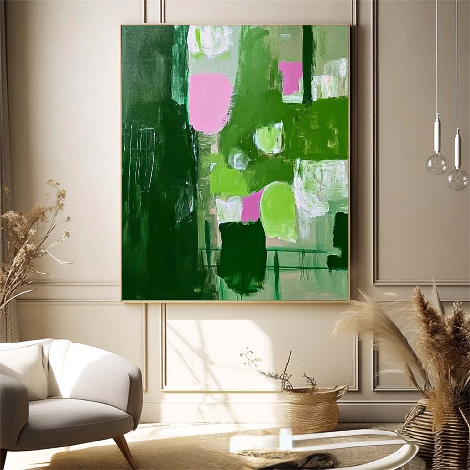 Abstract Canvas Art AB702 - Neutralighting