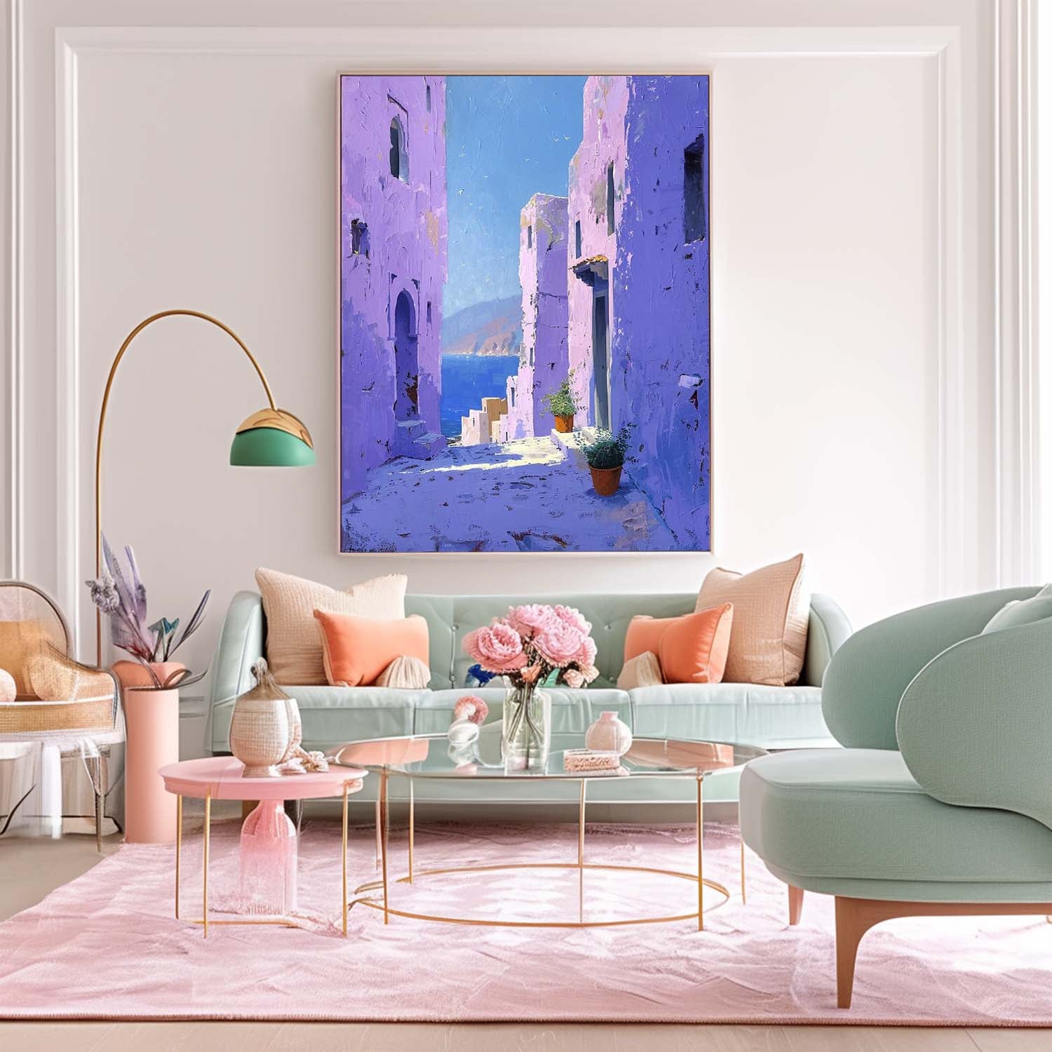 Wall Art Impasto Architecture Impressionist