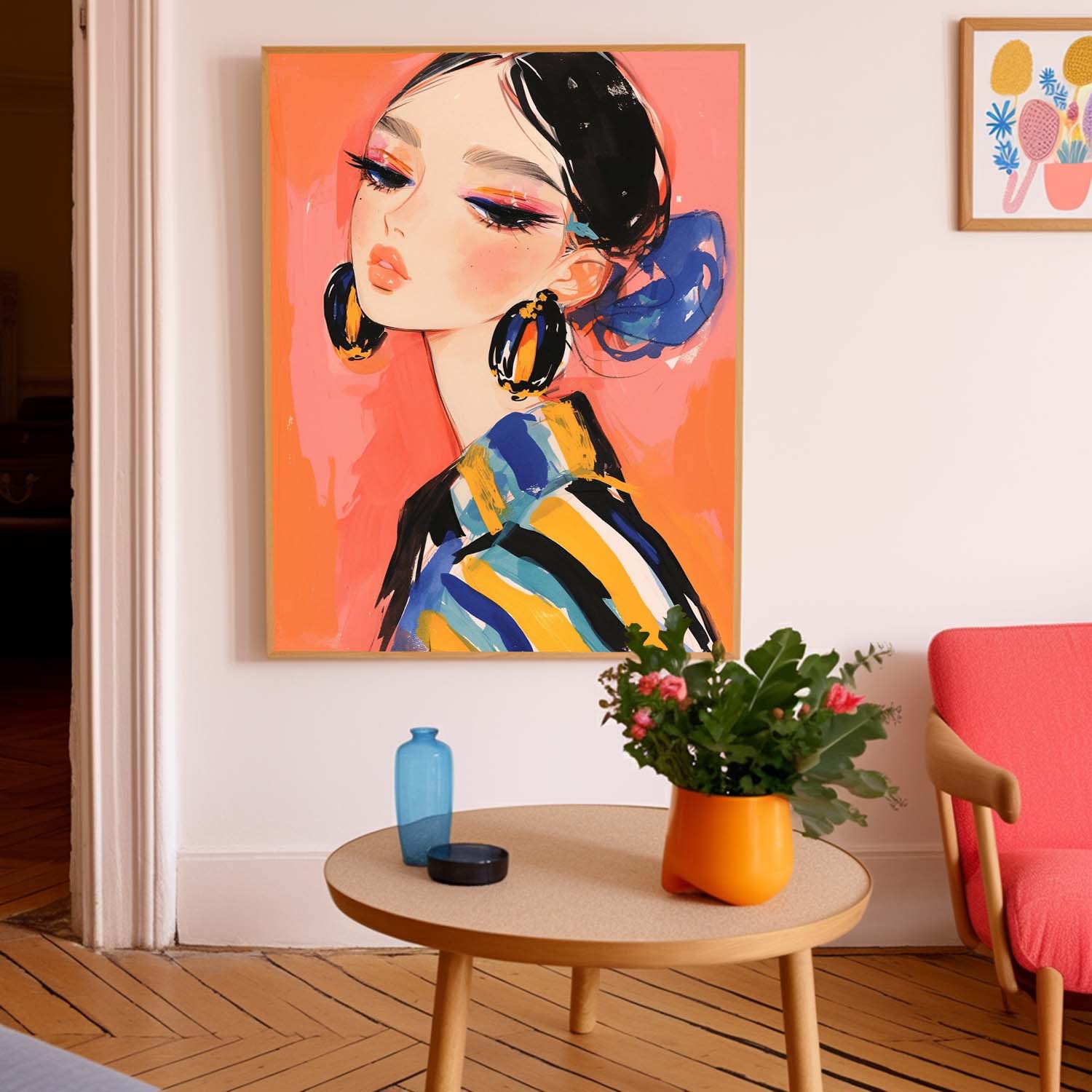 Wall Art Fashion Girl Bold Abstract Painterly